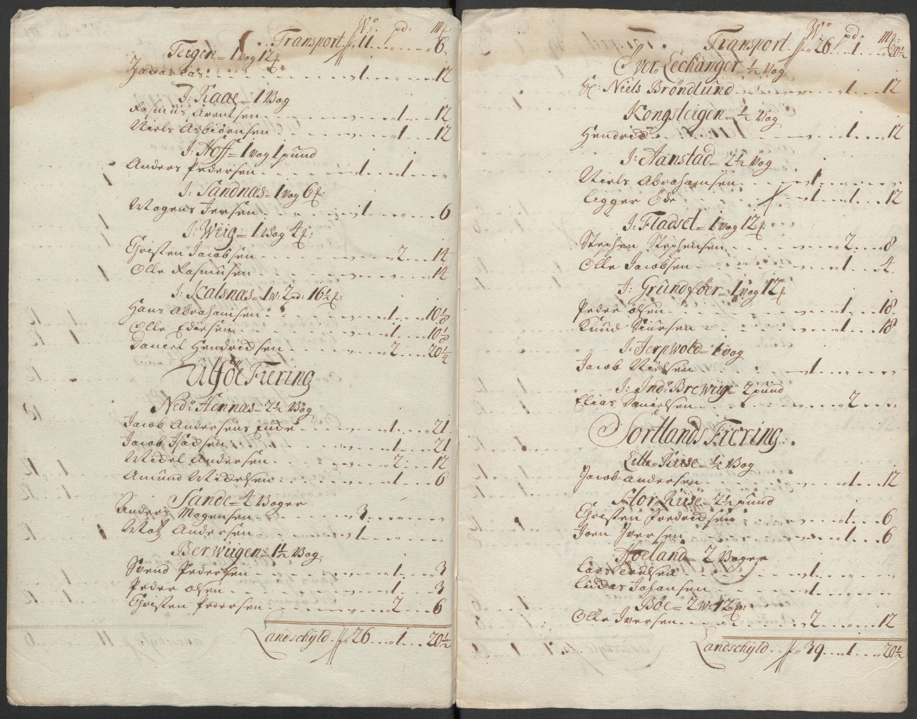 Rentekammeret inntil 1814, Reviderte regnskaper, Fogderegnskap, RA/EA-4092/R67/L4684: Fogderegnskap Vesterålen, Andenes og Lofoten, 1718, s. 197