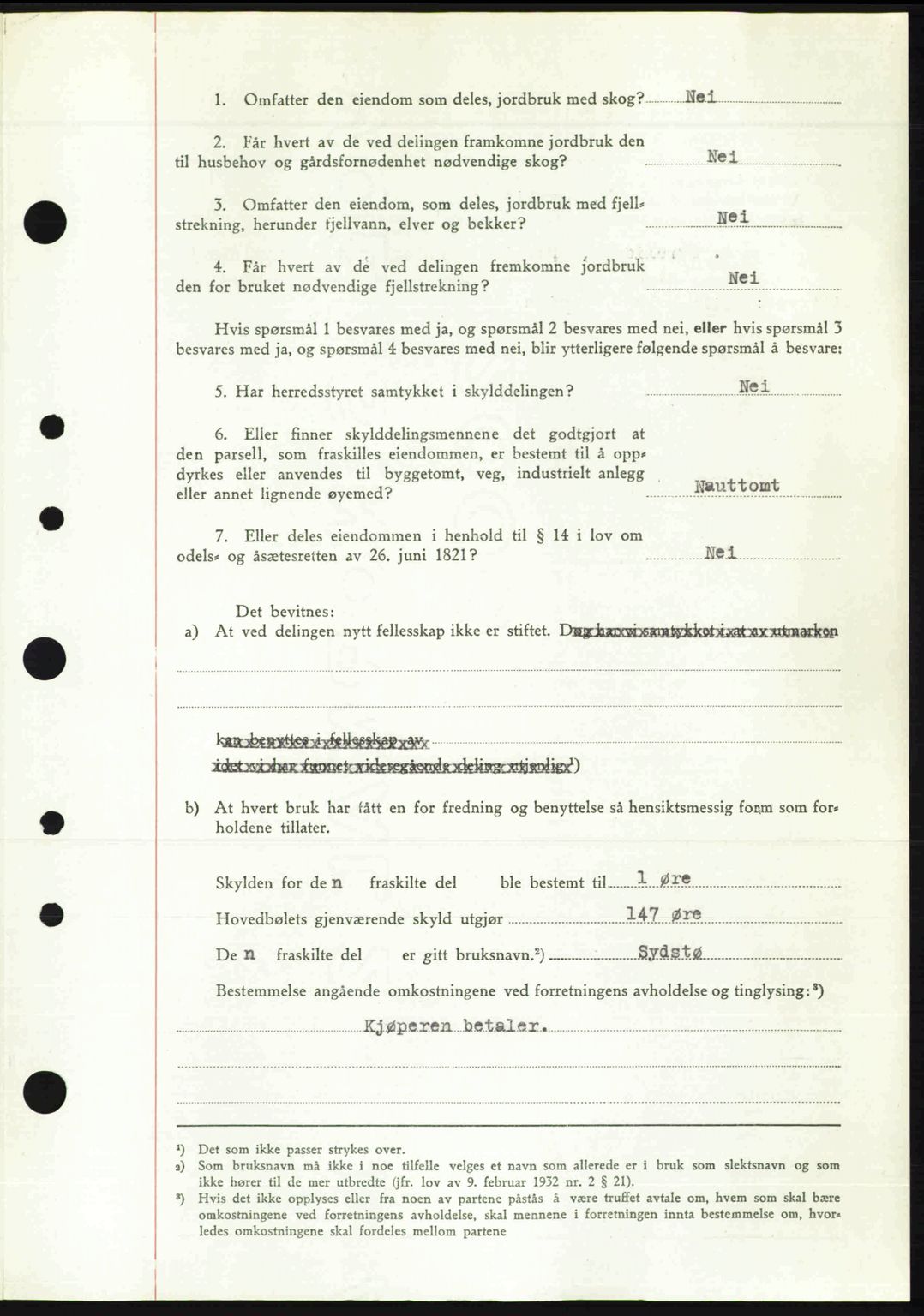 Nordre Sunnmøre sorenskriveri, AV/SAT-A-0006/1/2/2C/2Ca: Pantebok nr. A32, 1949-1949, Dagboknr: 2482/1949