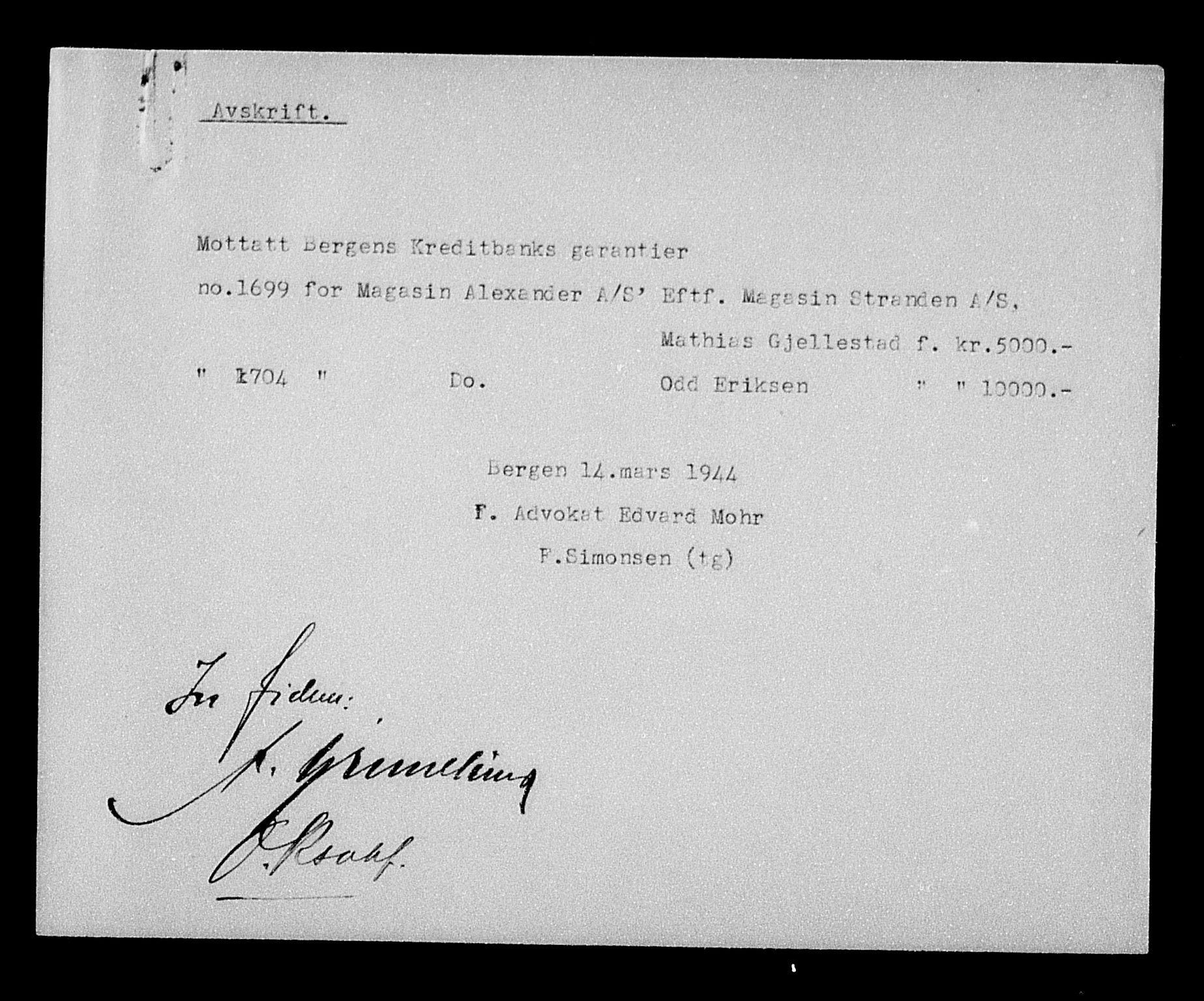 Justisdepartementet, Tilbakeføringskontoret for inndratte formuer, AV/RA-S-1564/H/Hc/Hcd/L0994: --, 1945-1947, s. 45