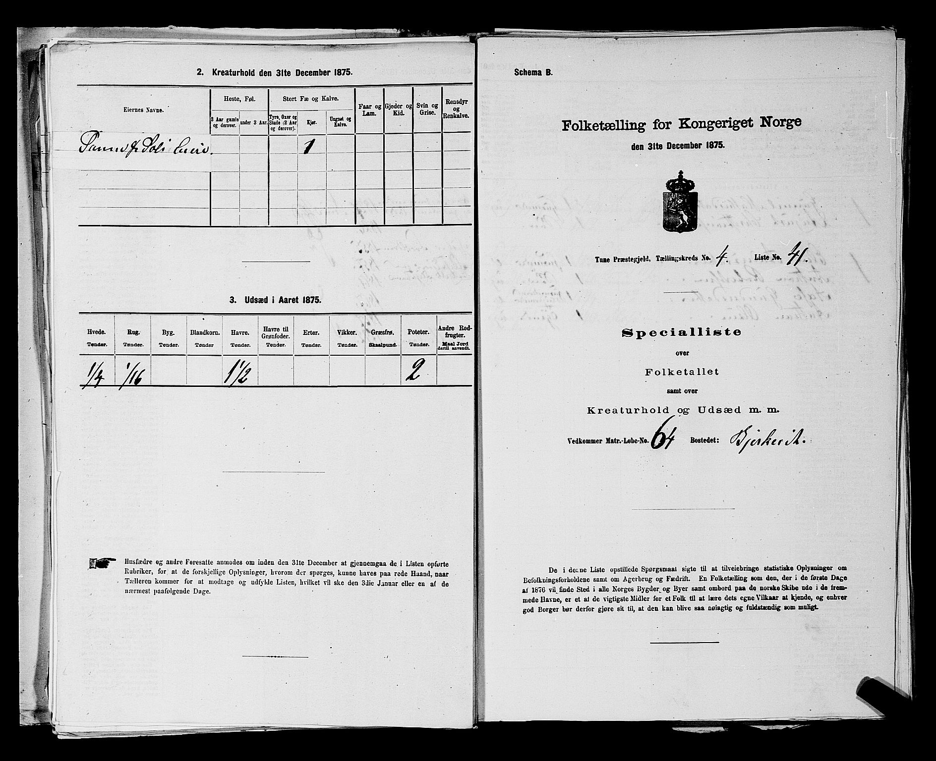 RA, Folketelling 1875 for 0130P Tune prestegjeld, 1875, s. 576