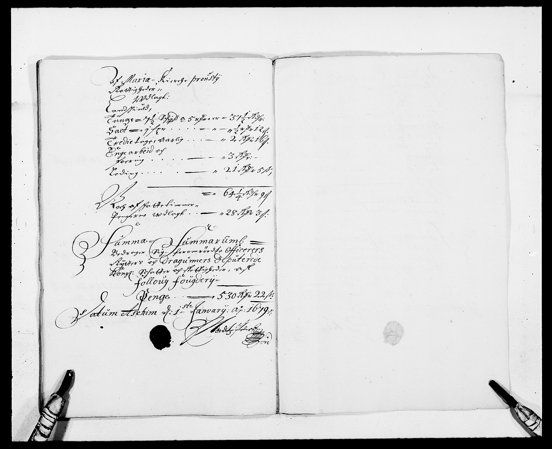 Rentekammeret inntil 1814, Reviderte regnskaper, Fogderegnskap, RA/EA-4092/R09/L0427: Fogderegnskap Follo, 1678, s. 240