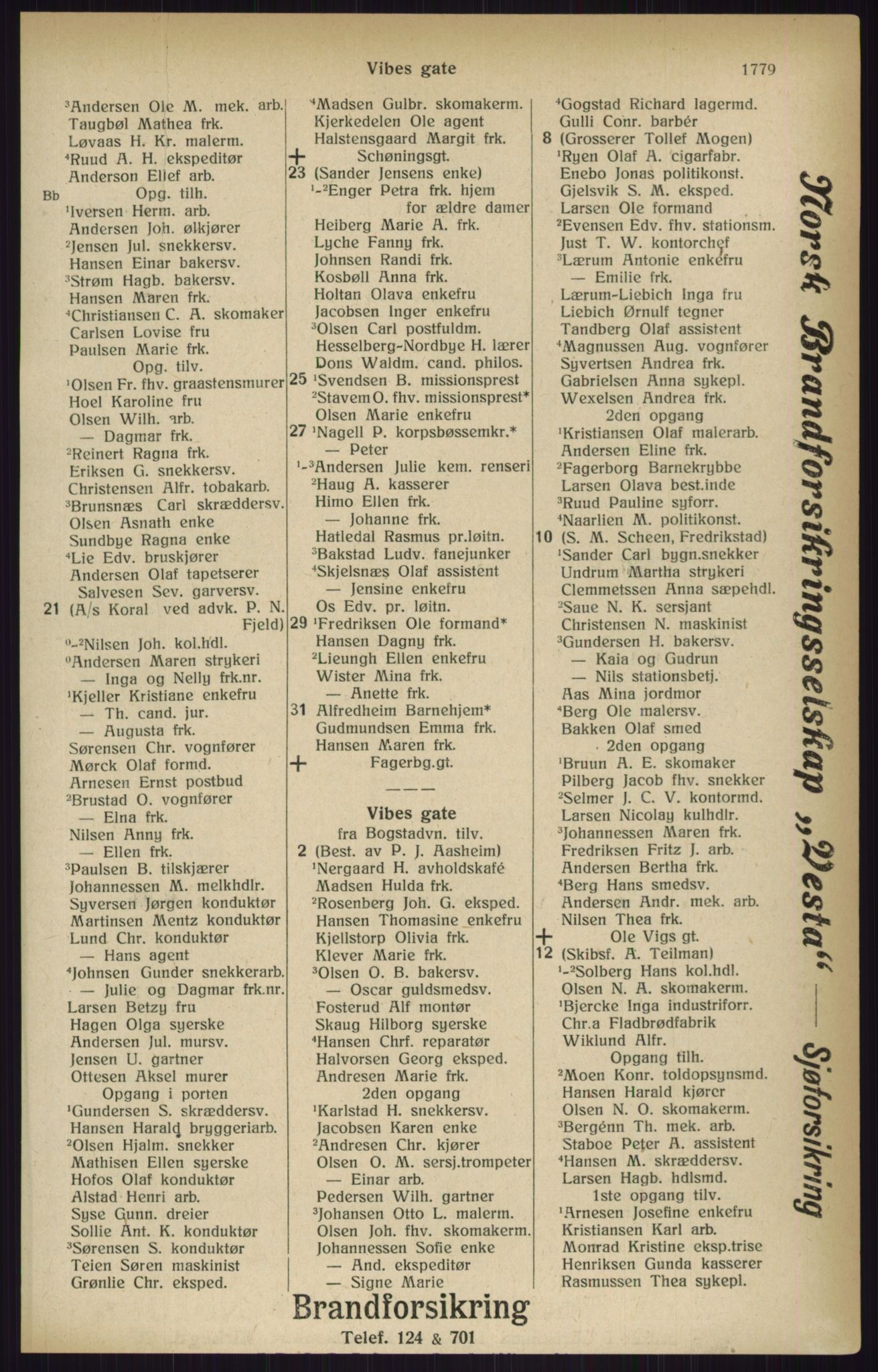 Kristiania/Oslo adressebok, PUBL/-, 1916, s. 1779