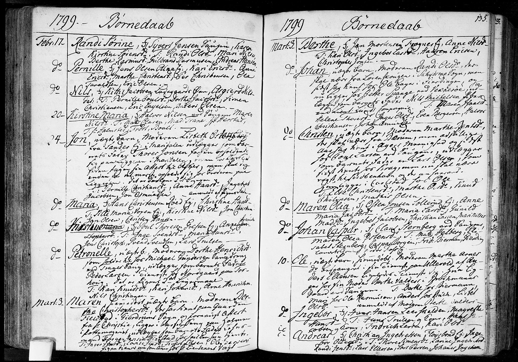 Aker prestekontor kirkebøker, AV/SAO-A-10861/F/L0010: Ministerialbok nr. 10, 1786-1809, s. 135