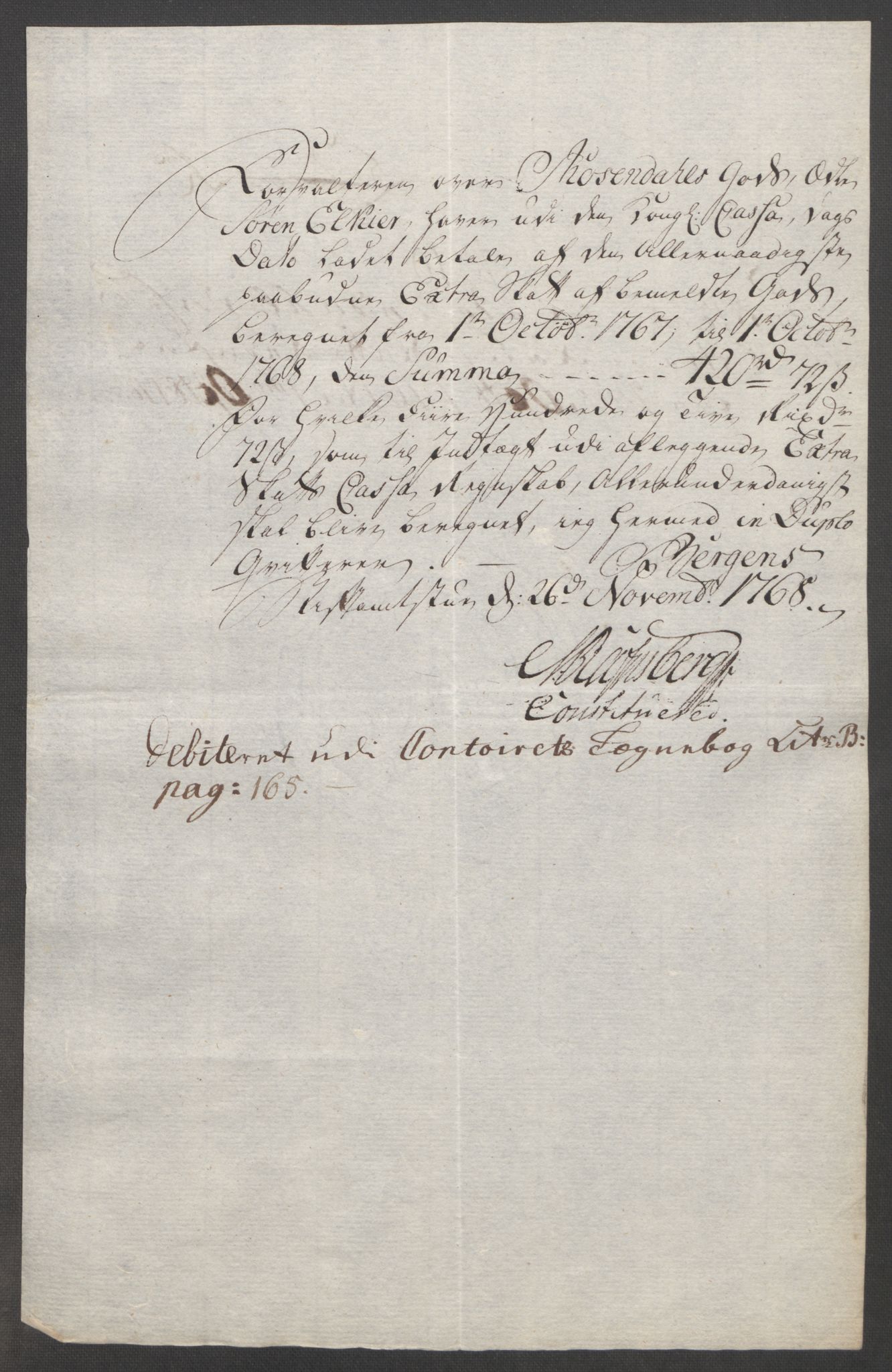 Rentekammeret inntil 1814, Reviderte regnskaper, Fogderegnskap, RA/EA-4092/R49/L3157: Ekstraskatten Rosendal Baroni, 1762-1772, s. 237