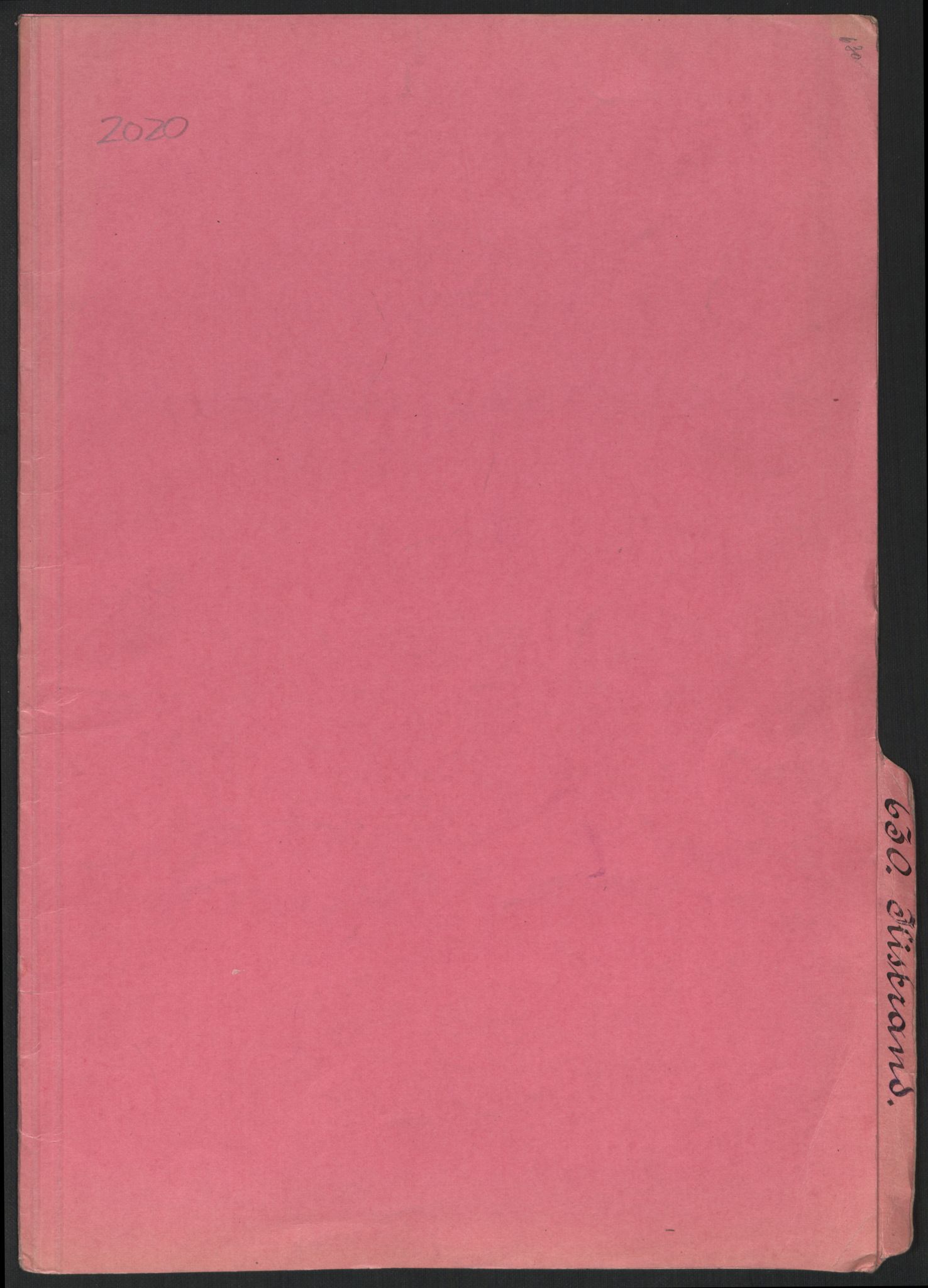 SATØ, Folketelling 1920 for 2020 Kistrand herred, 1920, s. 1