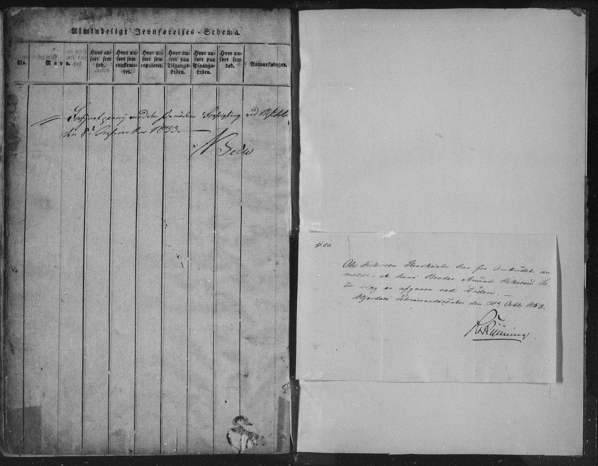 Hjartdal kirkebøker, AV/SAKO-A-270/F/Fc/L0001: Ministerialbok nr. III 1, 1815-1843