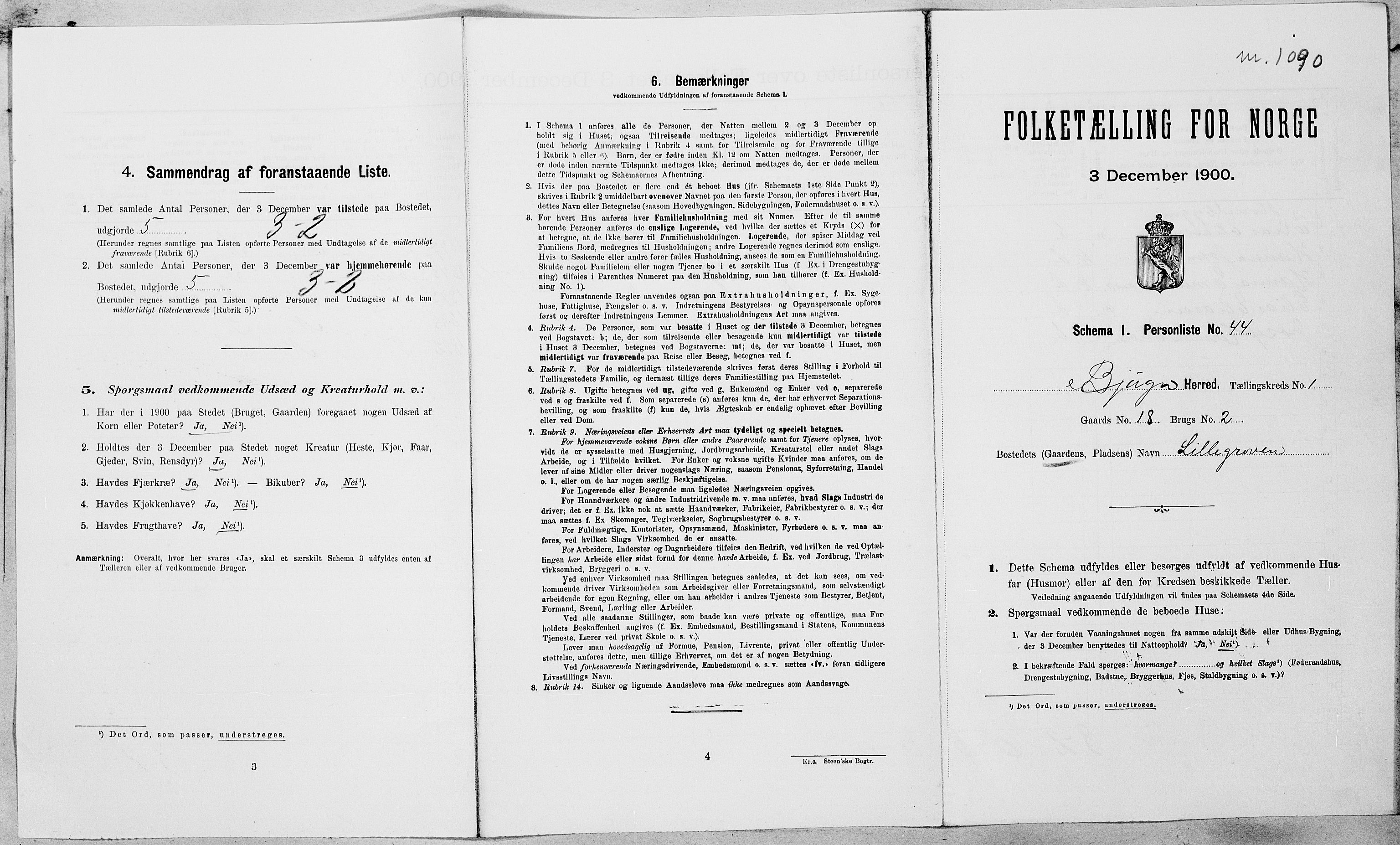 SAT, Folketelling 1900 for 1627 Bjugn herred, 1900, s. 114