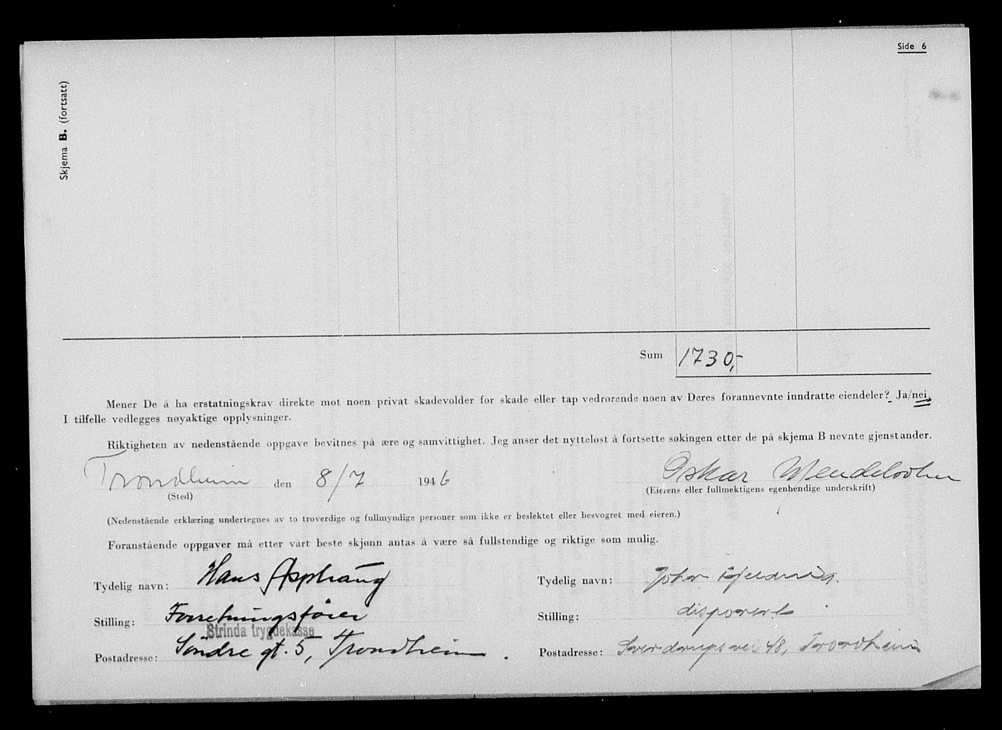 Justisdepartementet, Tilbakeføringskontoret for inndratte formuer, AV/RA-S-1564/H/Hc/Hca/L0905: --, 1945-1947, s. 460