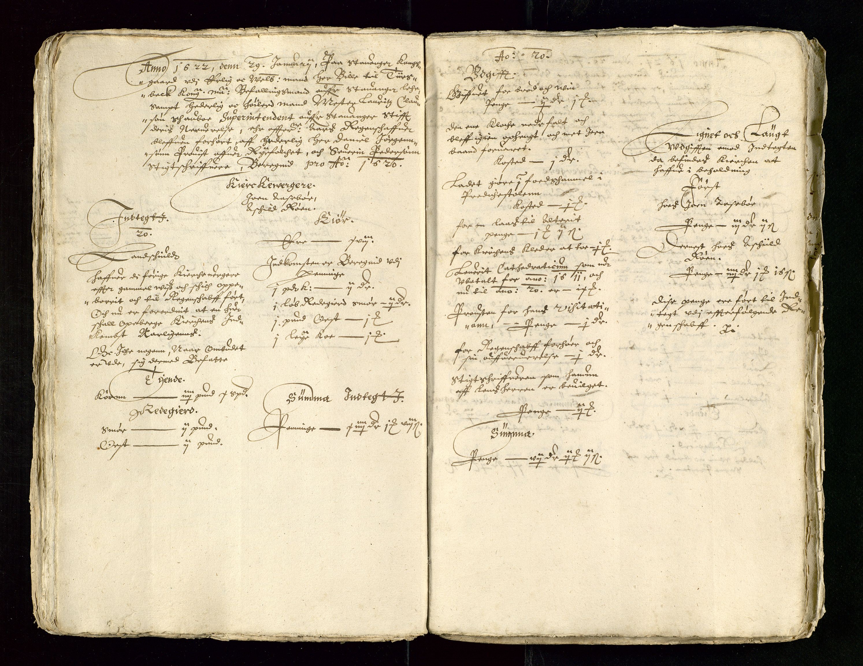 Stavanger len, AV/SAST-A-101870/Ob/L0018: Kirkeregnskaper, 1613-1632, s. 38