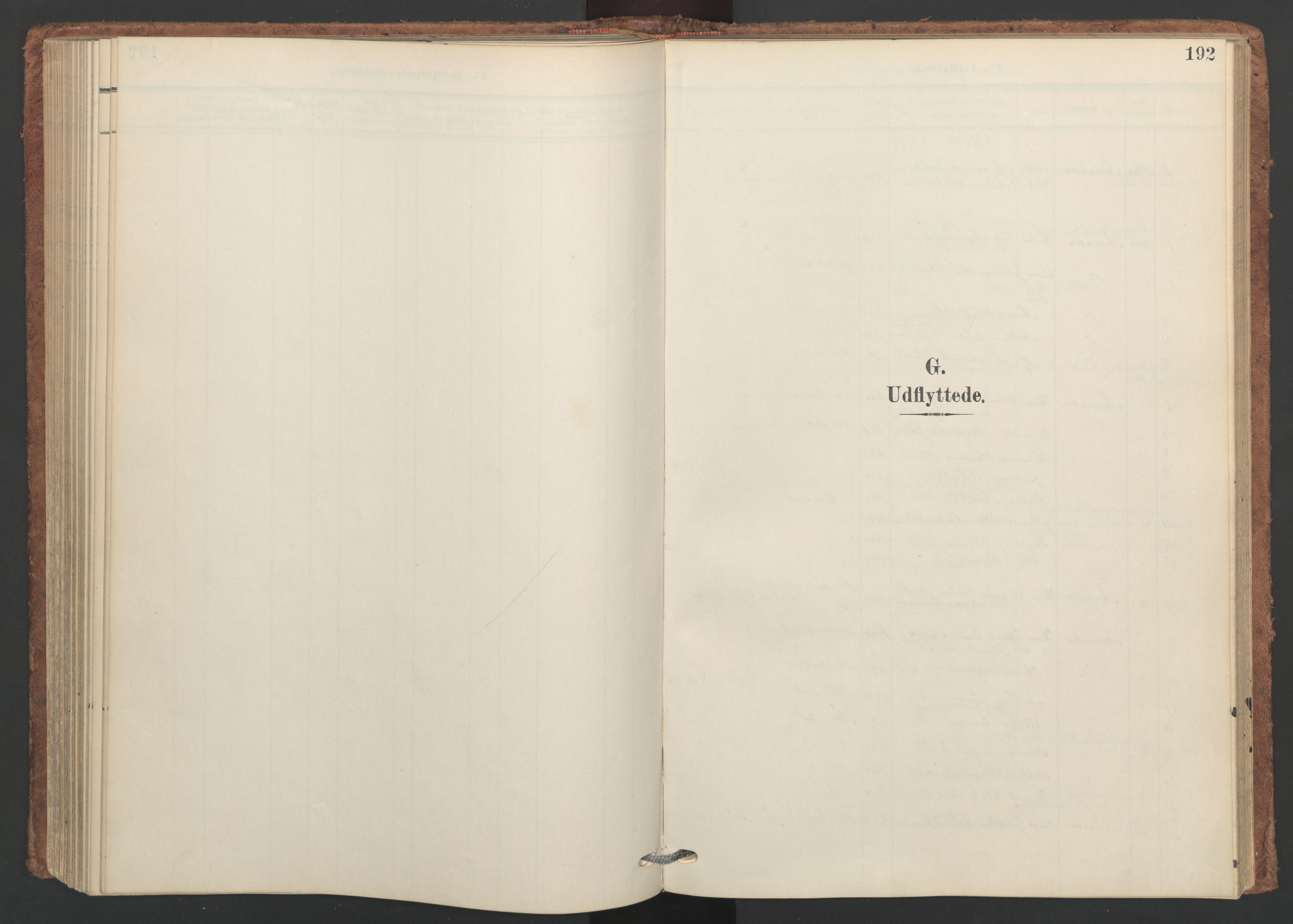 Ministerialprotokoller, klokkerbøker og fødselsregistre - Nordland, SAT/A-1459/893/L1339: Ministerialbok nr. 893A11, 1904-1914, s. 192