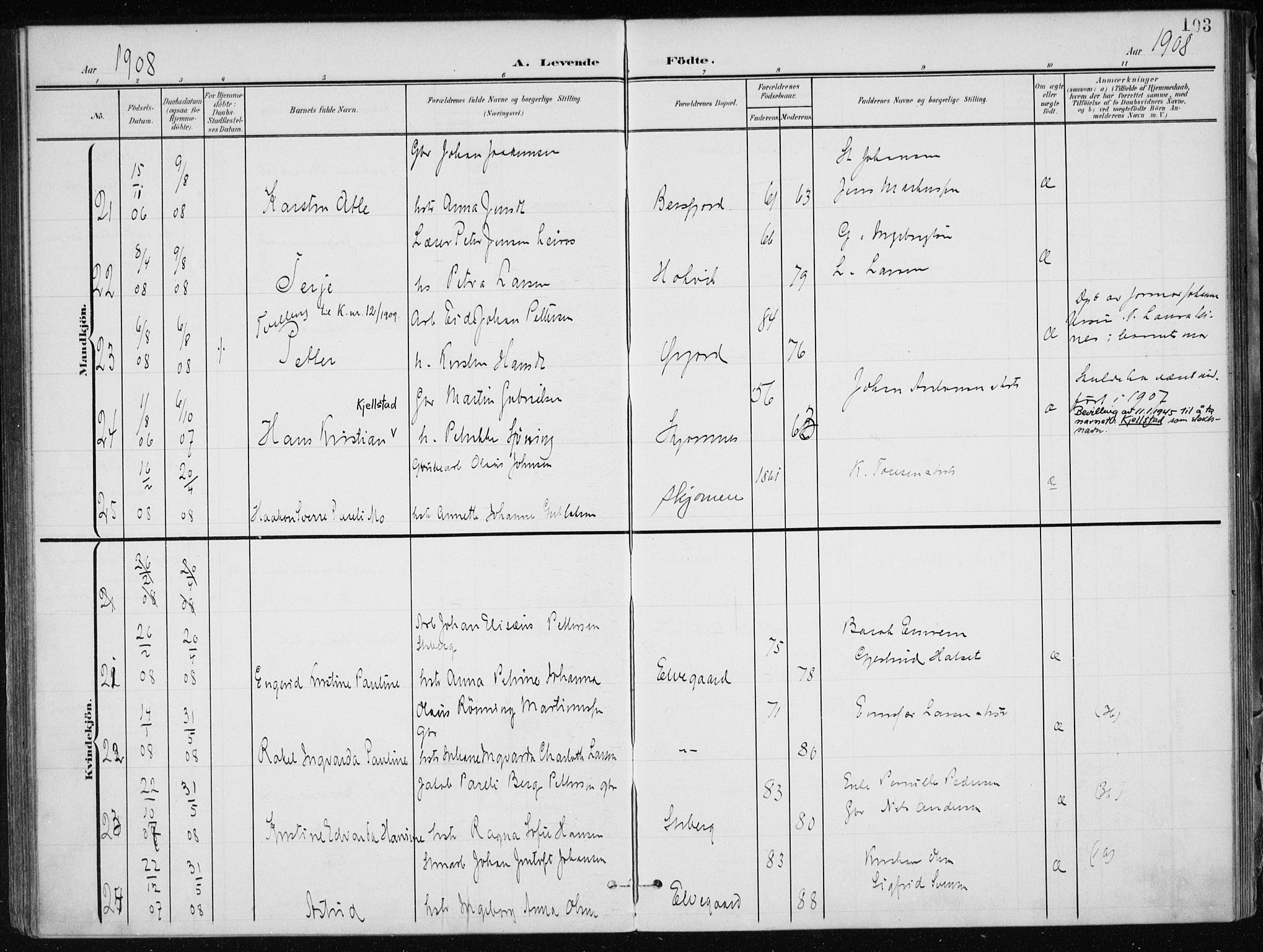 Ministerialprotokoller, klokkerbøker og fødselsregistre - Nordland, AV/SAT-A-1459/866/L0941: Ministerialbok nr. 866A04, 1901-1917, s. 103