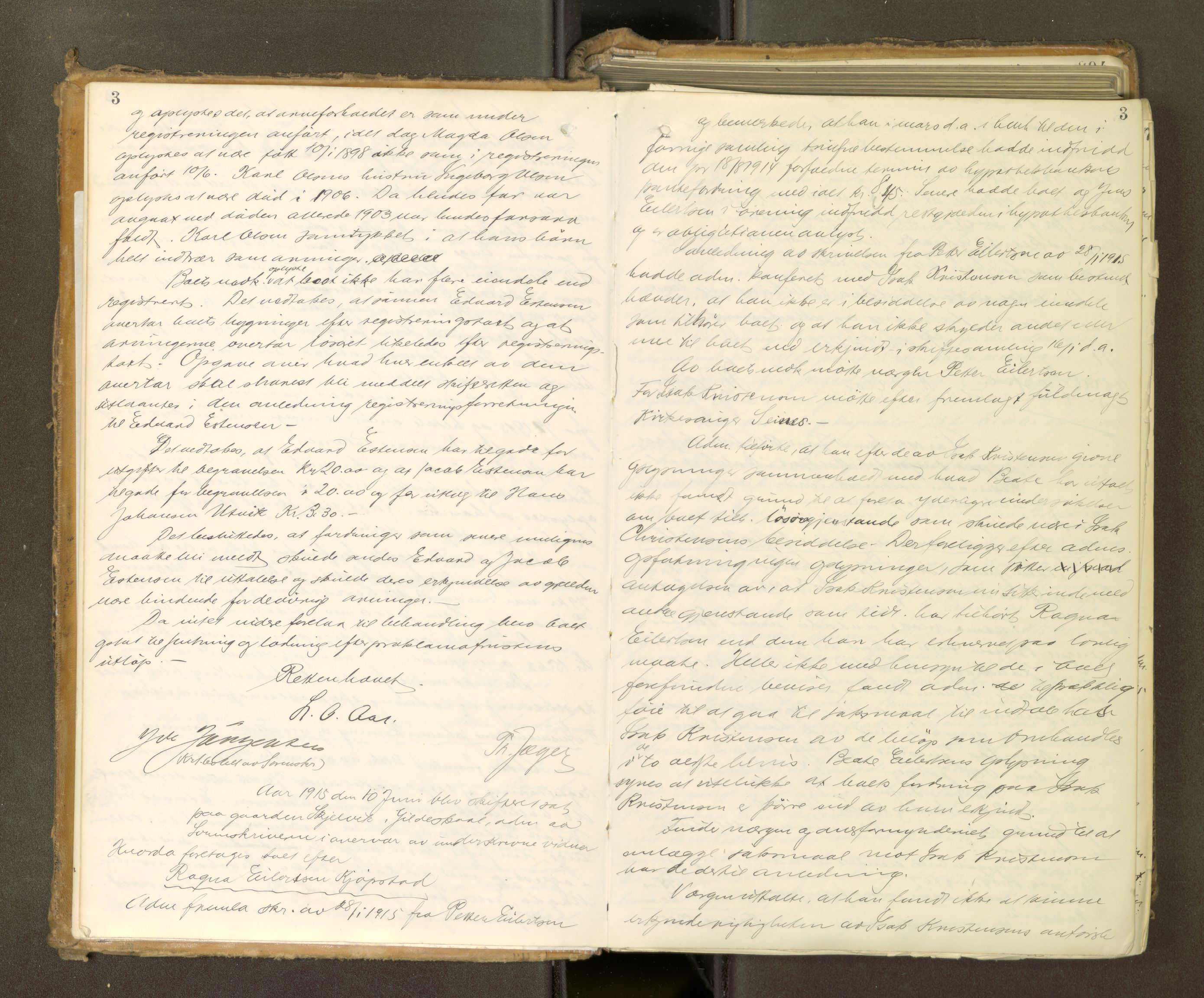 Salten sorenskriveri, AV/SAT-A-4578/1/3/3B/L0013: Skiftebehandlingsprotokoll, 1915-1922, s. 3