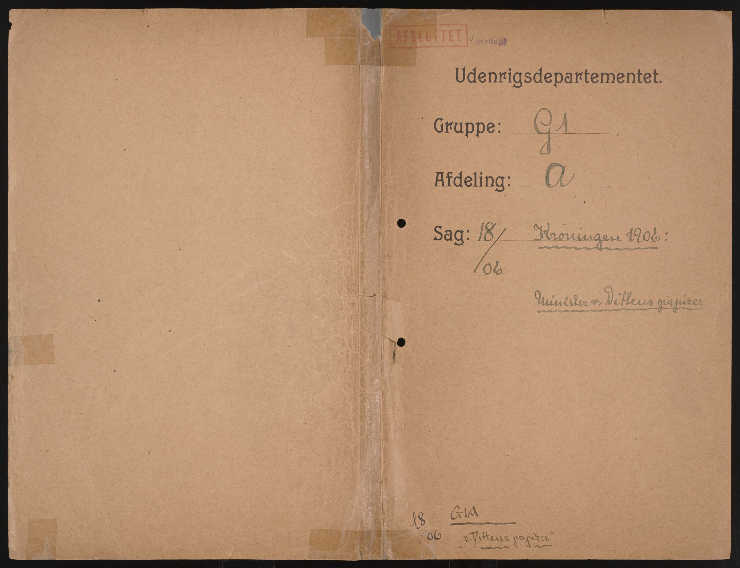 Utenriksdepartementet, AV/RA-S-2259, 1894-1906, s. 92