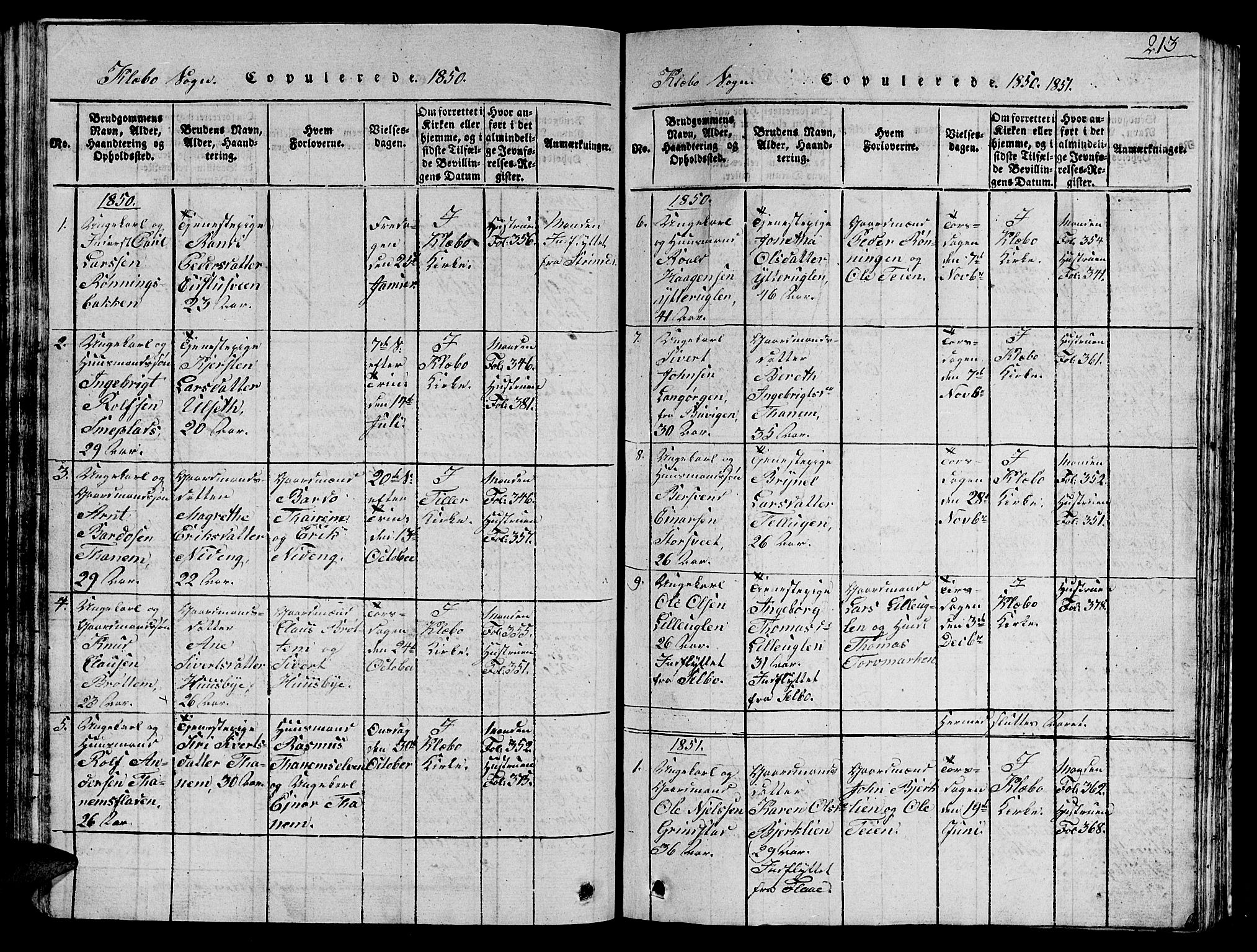 Ministerialprotokoller, klokkerbøker og fødselsregistre - Sør-Trøndelag, AV/SAT-A-1456/618/L0450: Klokkerbok nr. 618C01, 1816-1865, s. 213