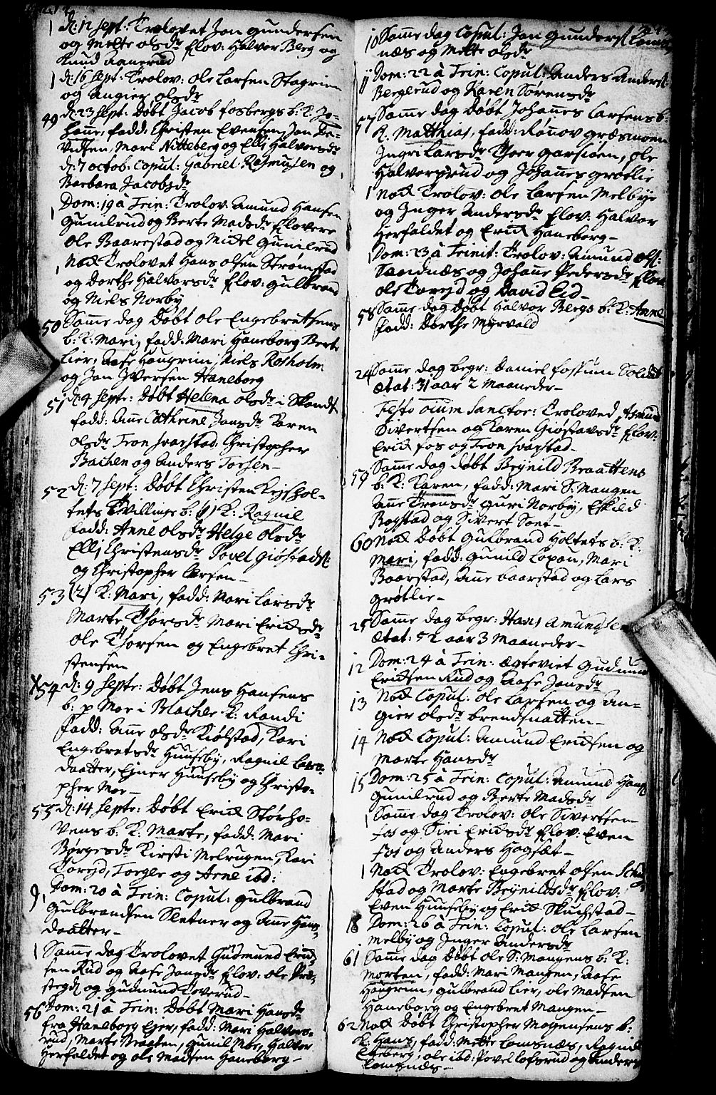 Aurskog prestekontor Kirkebøker, SAO/A-10304a/F/Fa/L0001: Ministerialbok nr. I 1, 1707-1735, s. 212-213