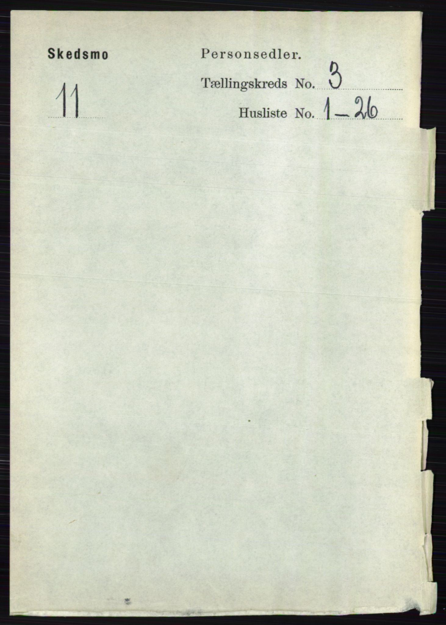 RA, Folketelling 1891 for 0231 Skedsmo herred, 1891, s. 1303