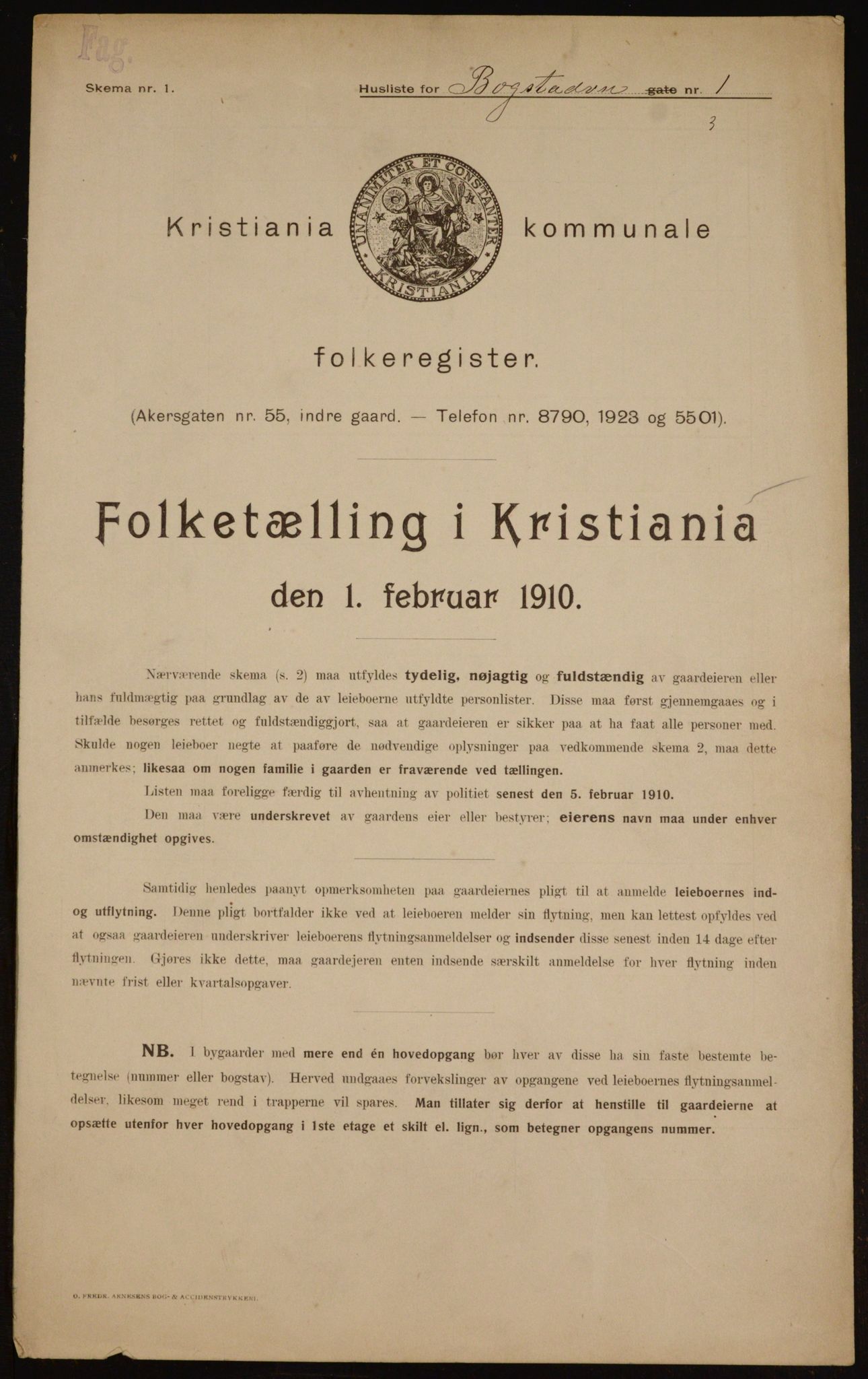 OBA, Kommunal folketelling 1.2.1910 for Kristiania, 1910, s. 6564