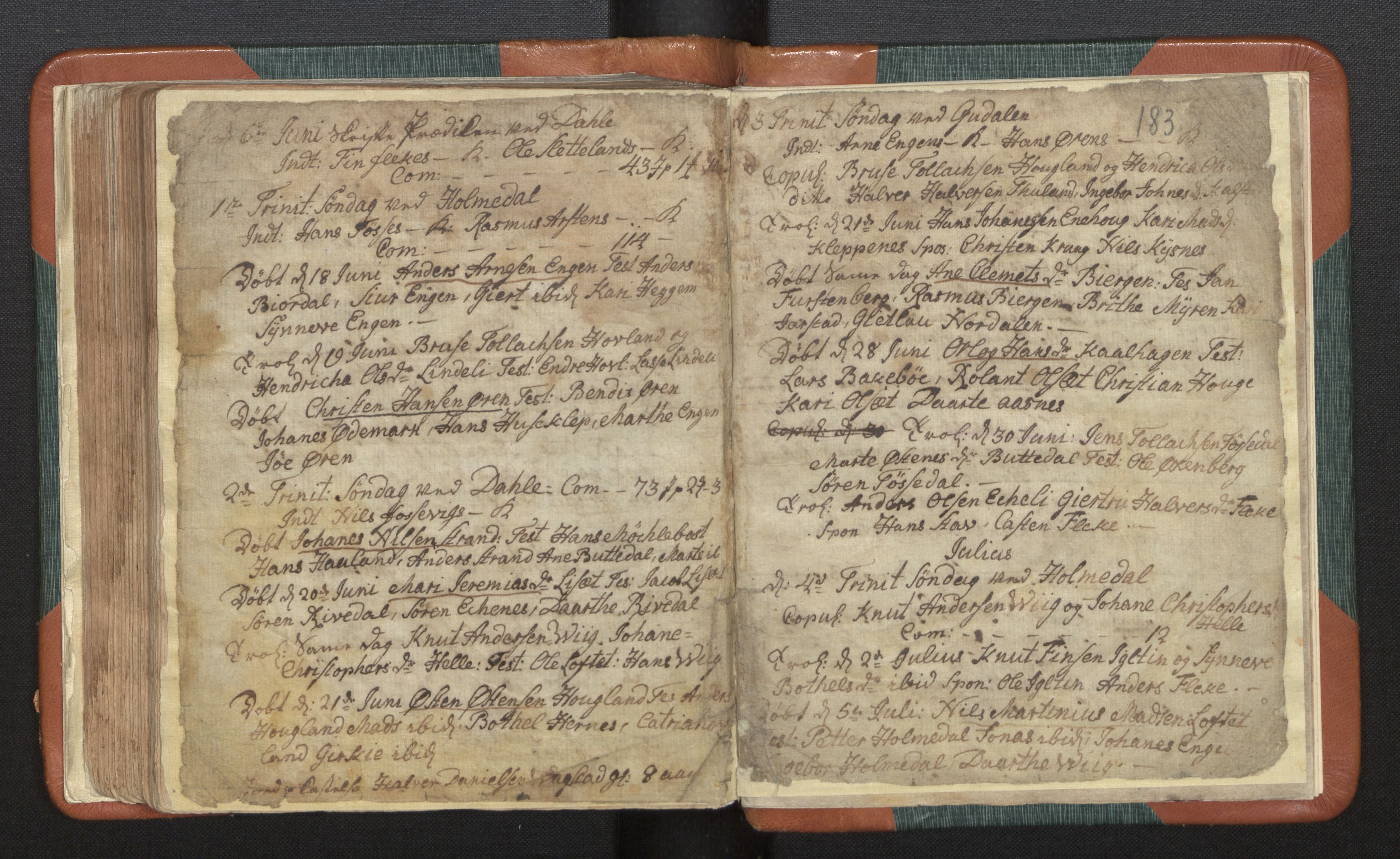 Fjaler sokneprestembete, AV/SAB-A-79801/H/Haa/Haaa/L0002: Ministerialbok nr. A 2, 1779-1798, s. 183
