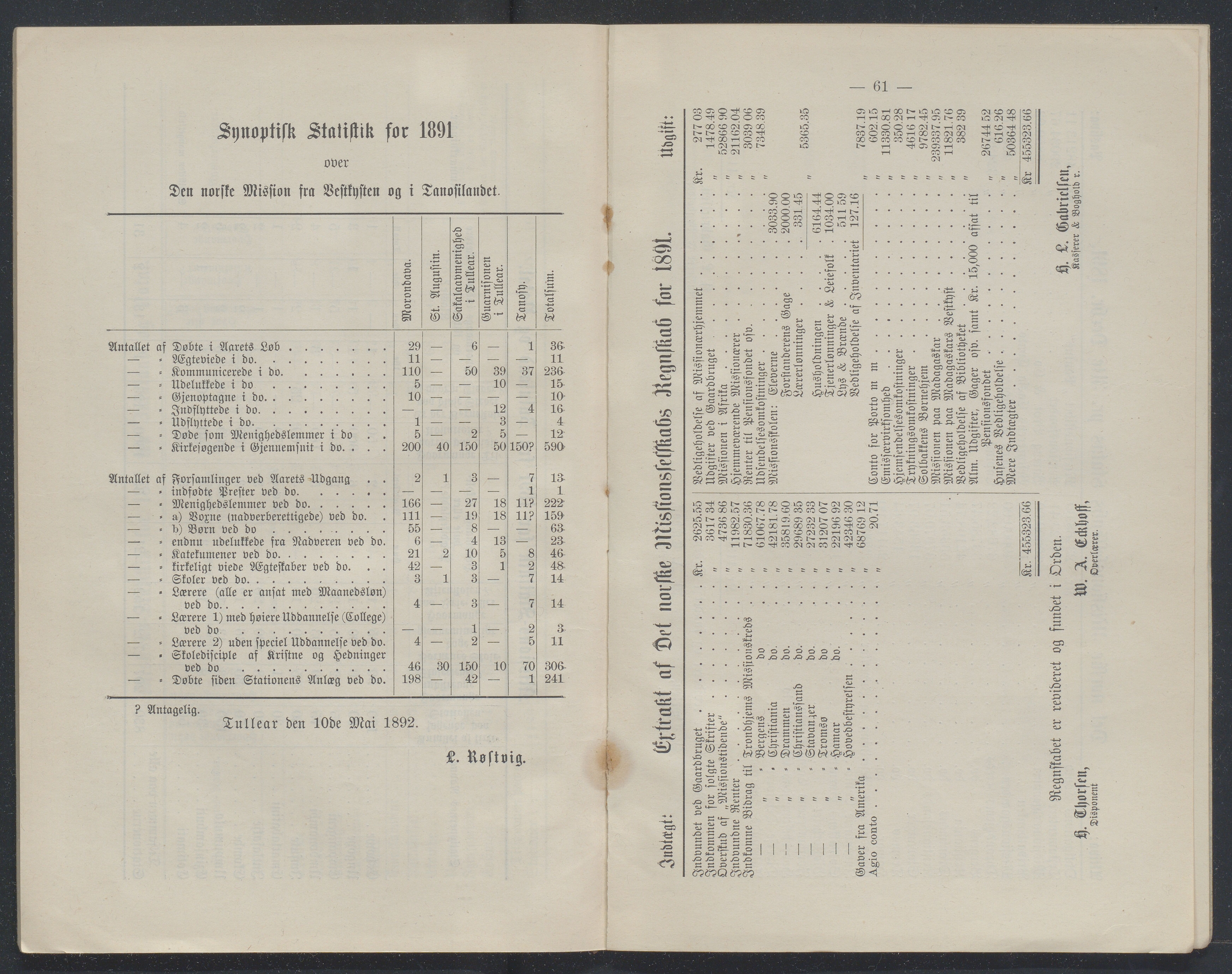 Det Norske Misjonsselskap - hovedadministrasjonen, VID/MA-A-1045/D/Db/Dba/L0339/0003: Beretninger, Bøker, Skrifter o.l   / Årsberetninger. Heftet. 50. , 1892