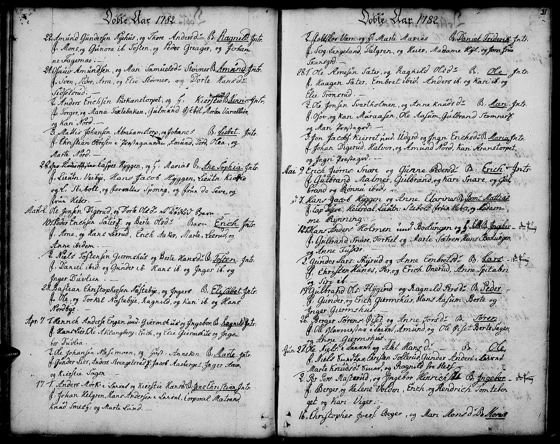 Vinger prestekontor, AV/SAH-PREST-024/H/Ha/Haa/L0005: Ministerialbok nr. 5, 1772-1813, s. 31