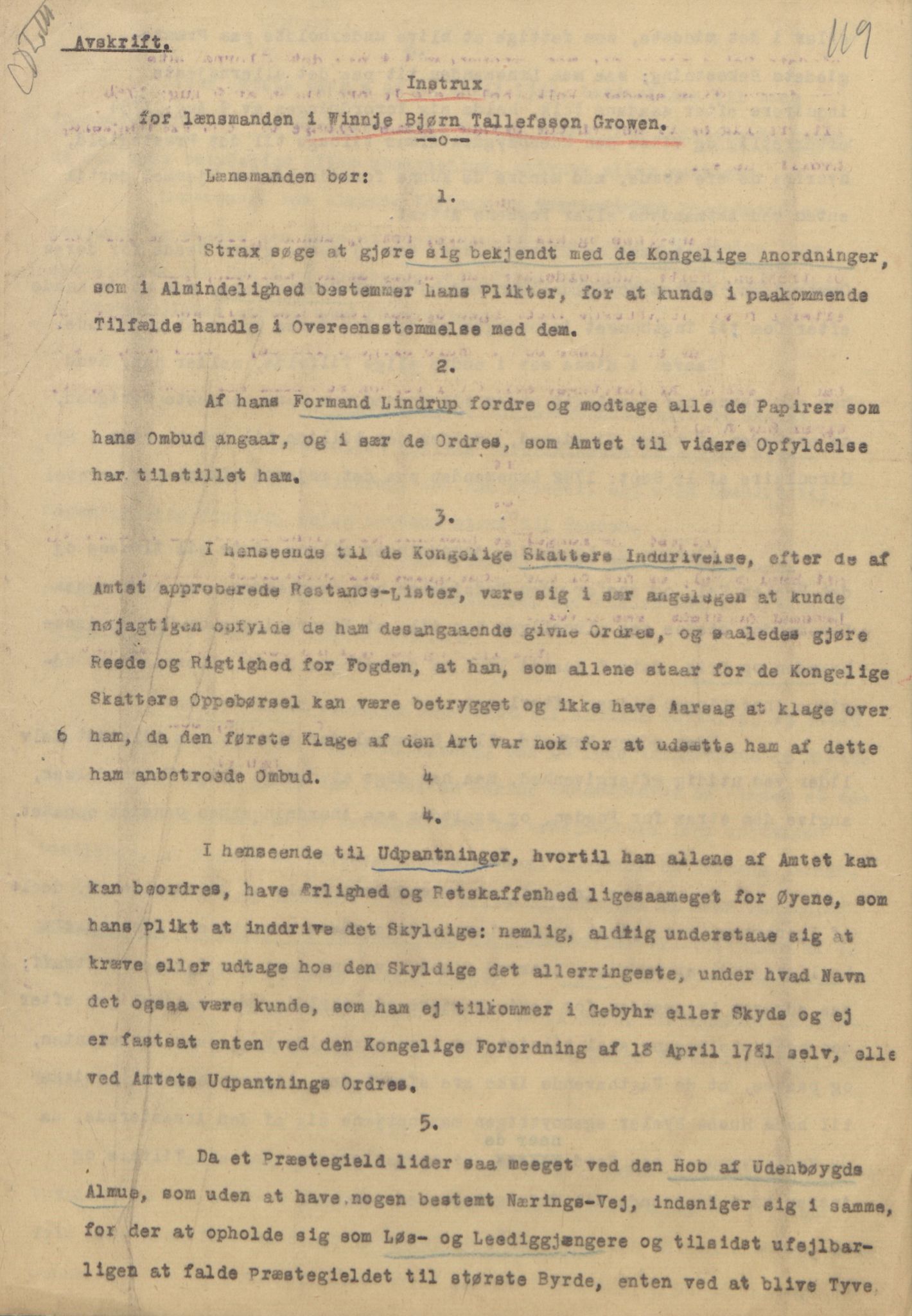 Rikard Berge, TEMU/TGM-A-1003/F/L0013/0003: 451-470 / 453 Mesteparten avskrift av ymse dokument, rettsprotokollar m.m., 1931-1933, s. 119