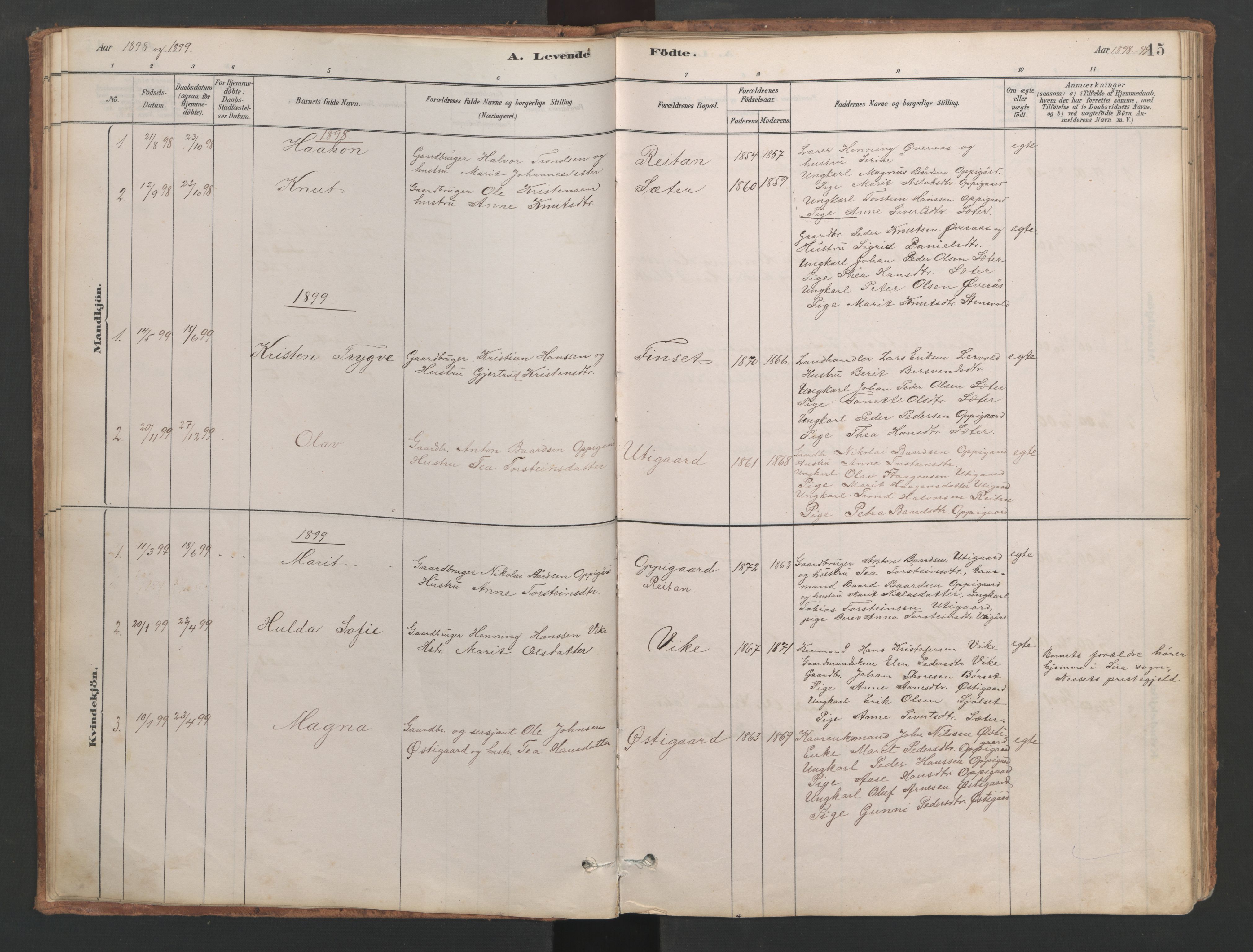 Ministerialprotokoller, klokkerbøker og fødselsregistre - Møre og Romsdal, SAT/A-1454/553/L0642: Klokkerbok nr. 553C01, 1880-1968, s. 15