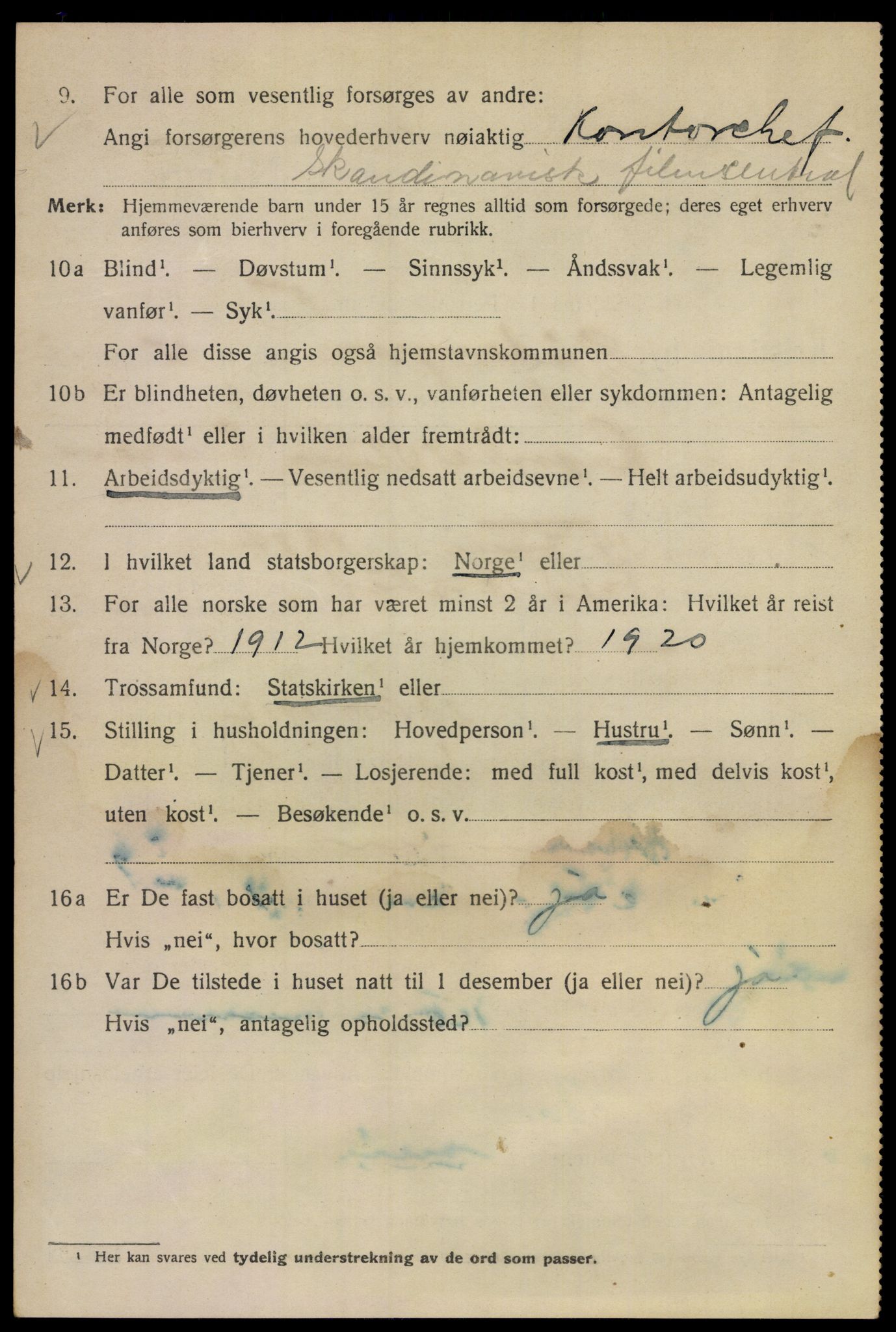 SAO, Folketelling 1920 for 0301 Kristiania kjøpstad, 1920, s. 248528