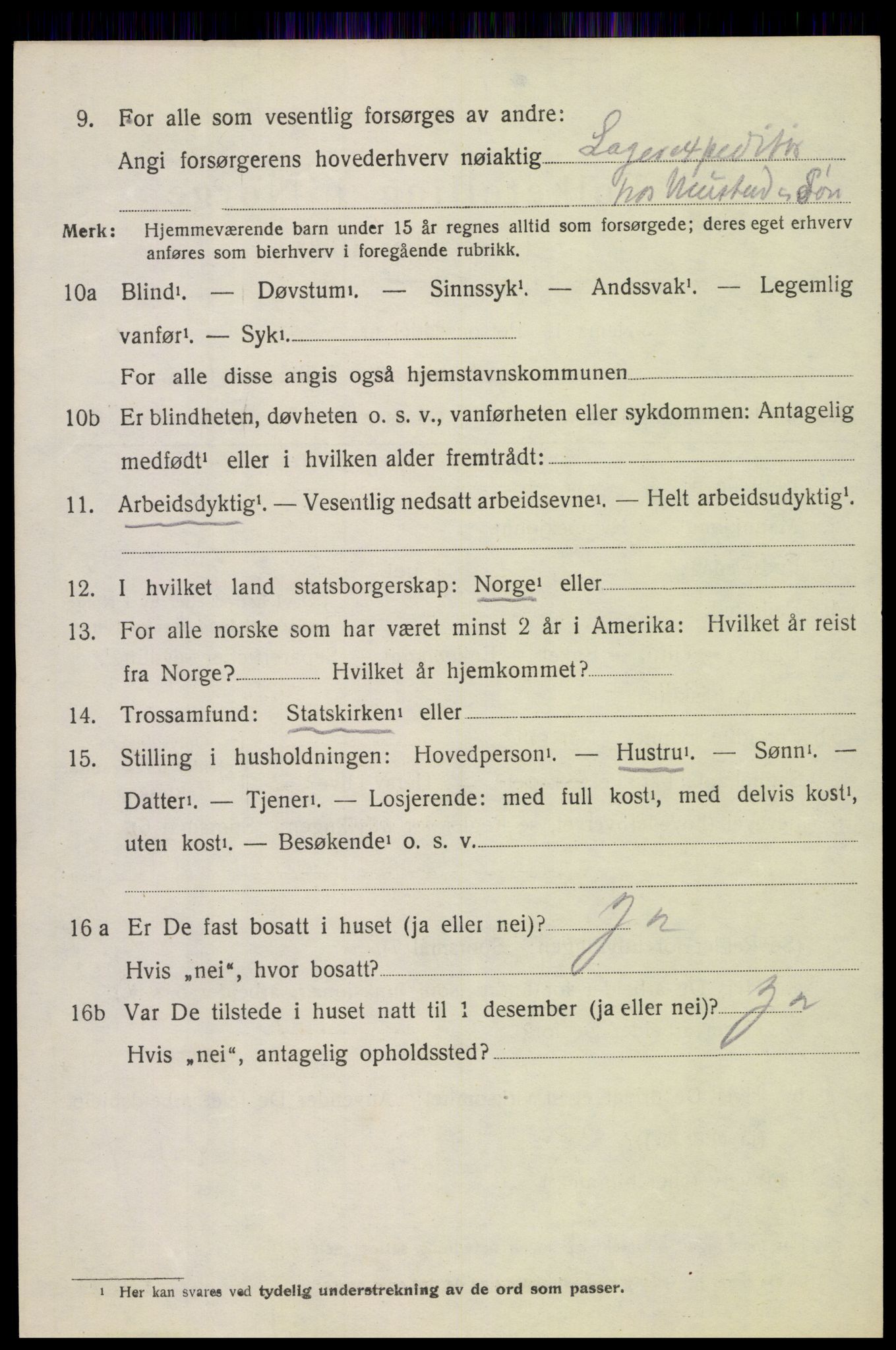 SAH, Folketelling 1920 for 0527 Vardal herred, 1920, s. 9596