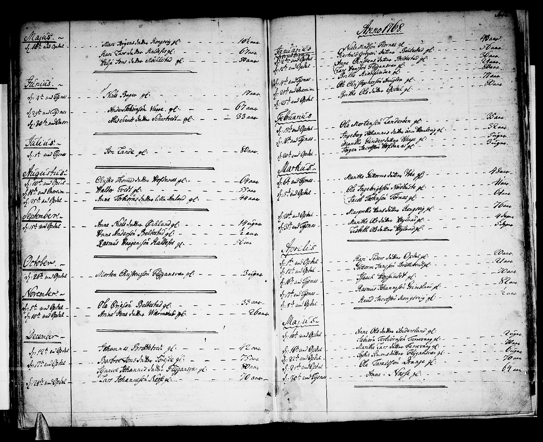 Tysnes sokneprestembete, AV/SAB-A-78601/H/Haa: Ministerialbok nr. A 5, 1762-1793, s. 126