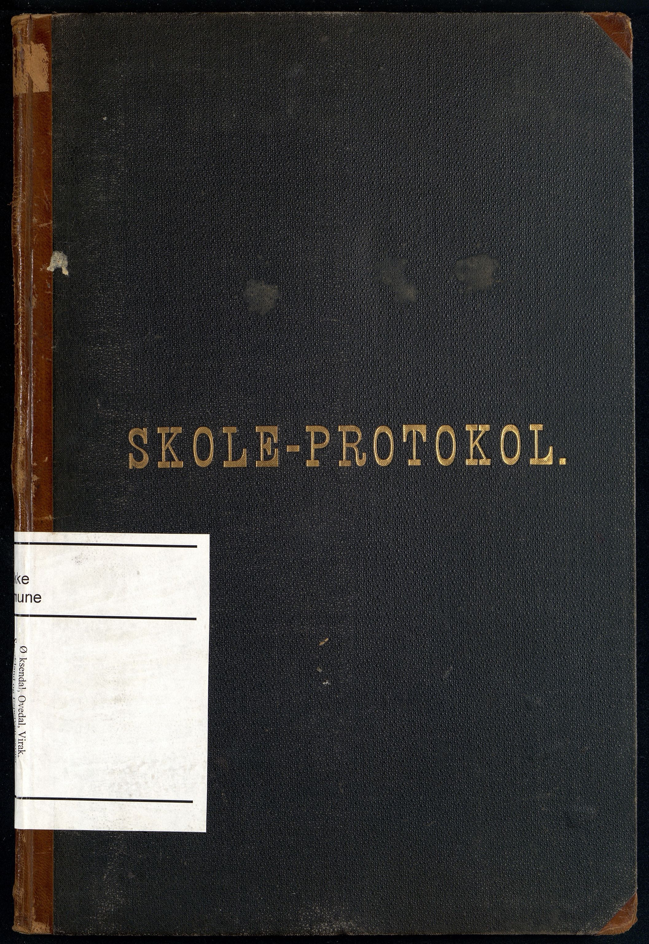 Bakke kommune - Øksendal Skole, ARKSOR/1004BA552/H/L0003: Skoleprotokoll, 1898-1907