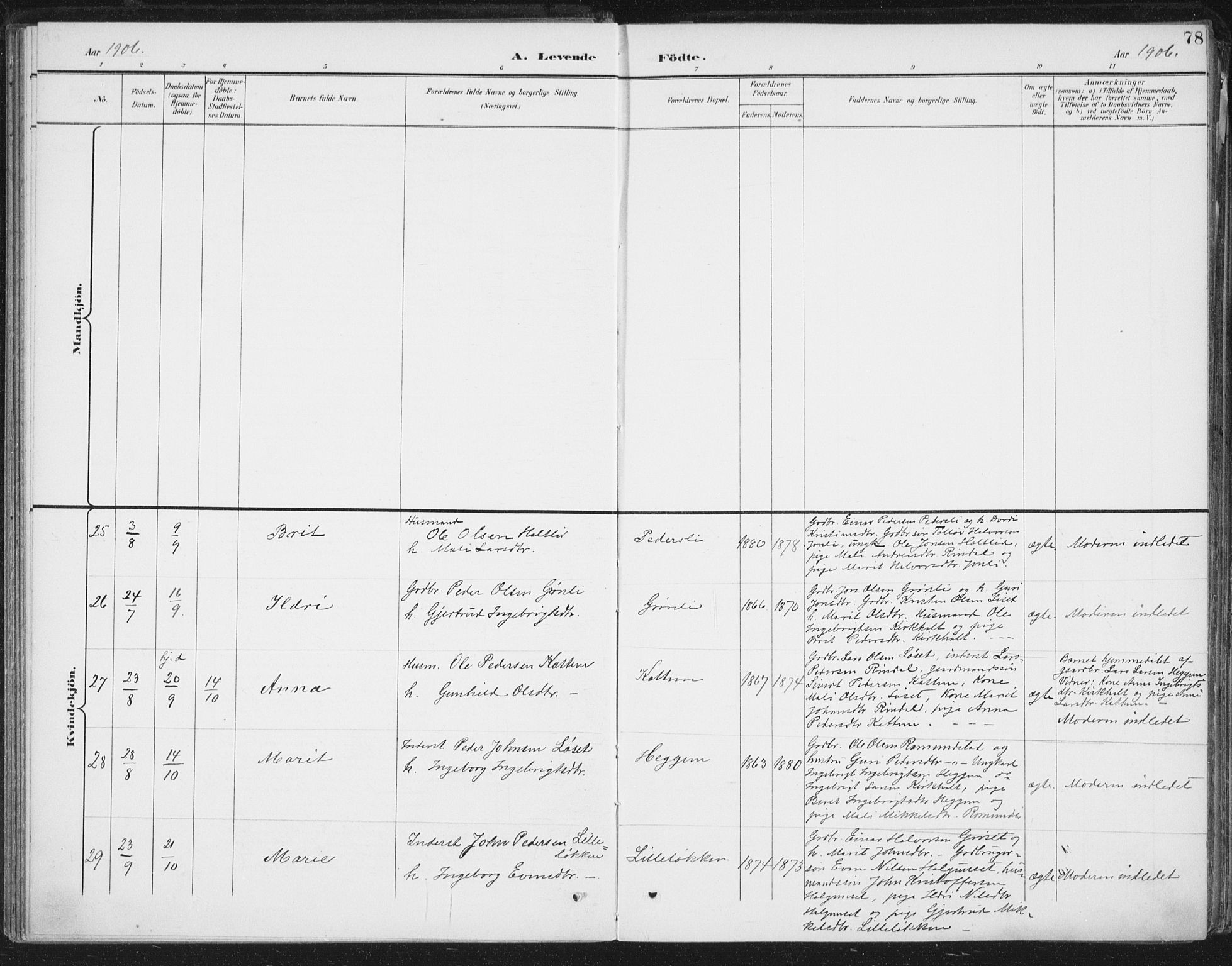 Ministerialprotokoller, klokkerbøker og fødselsregistre - Møre og Romsdal, AV/SAT-A-1454/598/L1072: Ministerialbok nr. 598A06, 1896-1910, s. 78