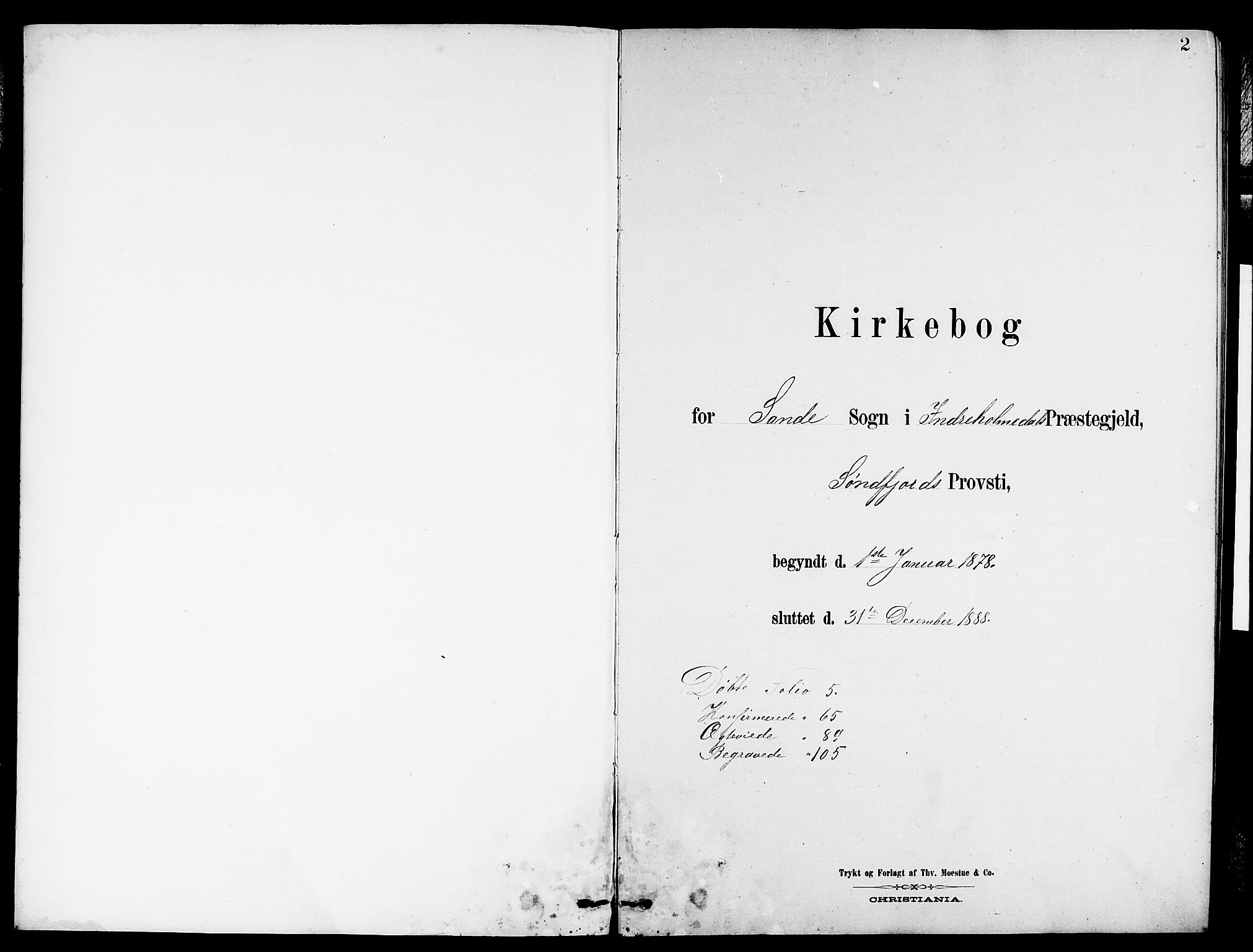 Gaular sokneprestembete, SAB/A-80001/H/Hab: Klokkerbok nr. A 3, 1878-1888, s. 2