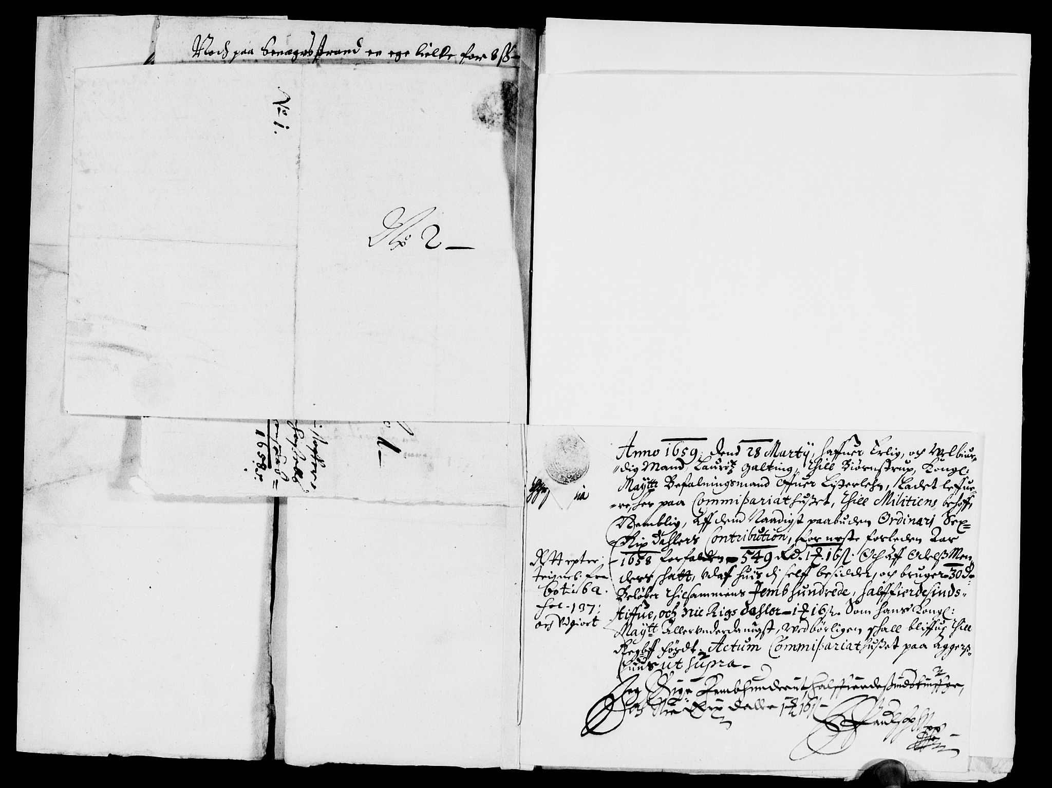 Rentekammeret inntil 1814, Reviderte regnskaper, Lensregnskaper, AV/RA-EA-5023/R/Rb/Rbr/L0021: Lista len, 1655-1659