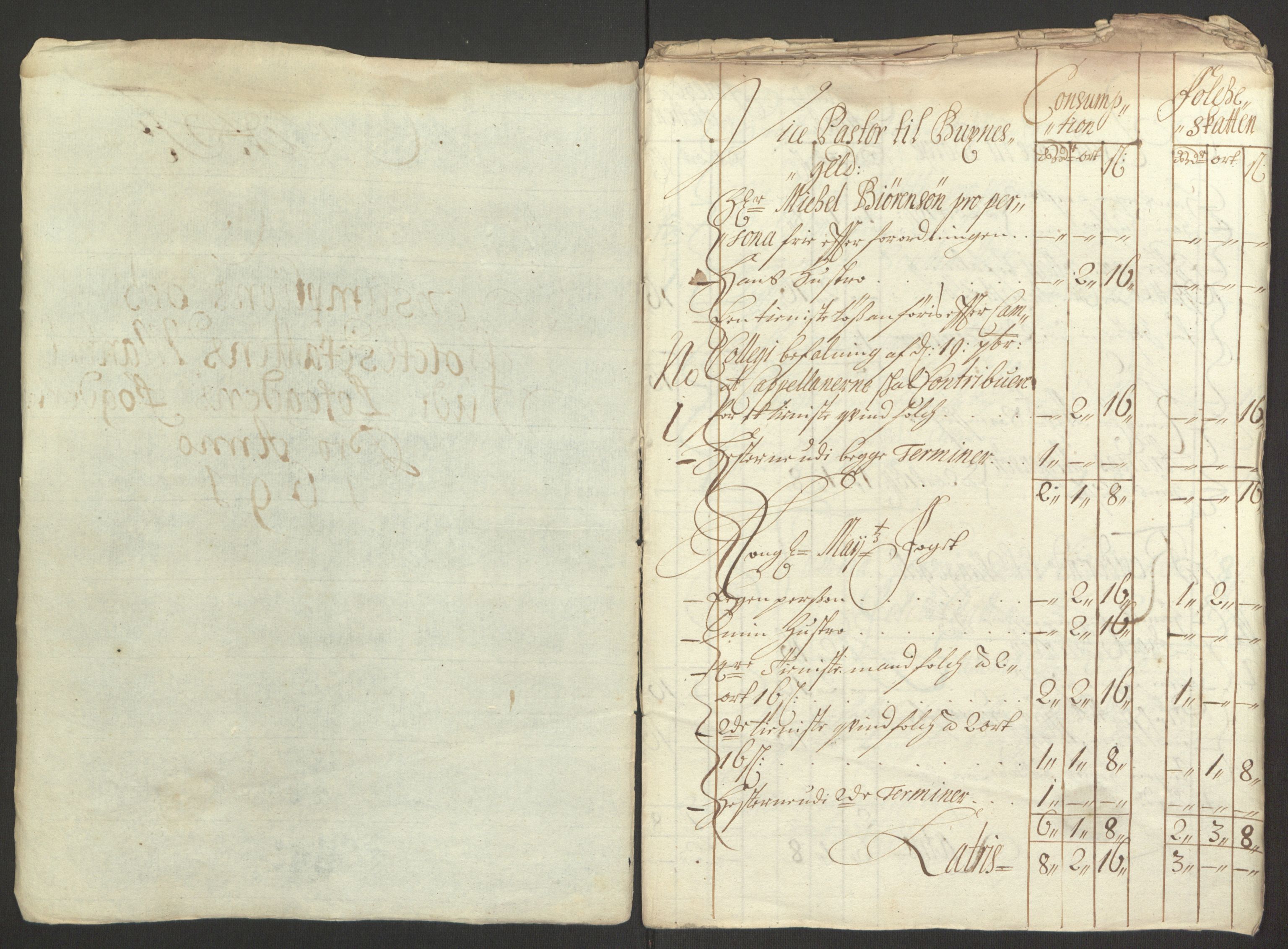 Rentekammeret inntil 1814, Reviderte regnskaper, Fogderegnskap, RA/EA-4092/R67/L4675: Fogderegnskap Vesterålen, Andenes og Lofoten, 1691-1693, s. 60