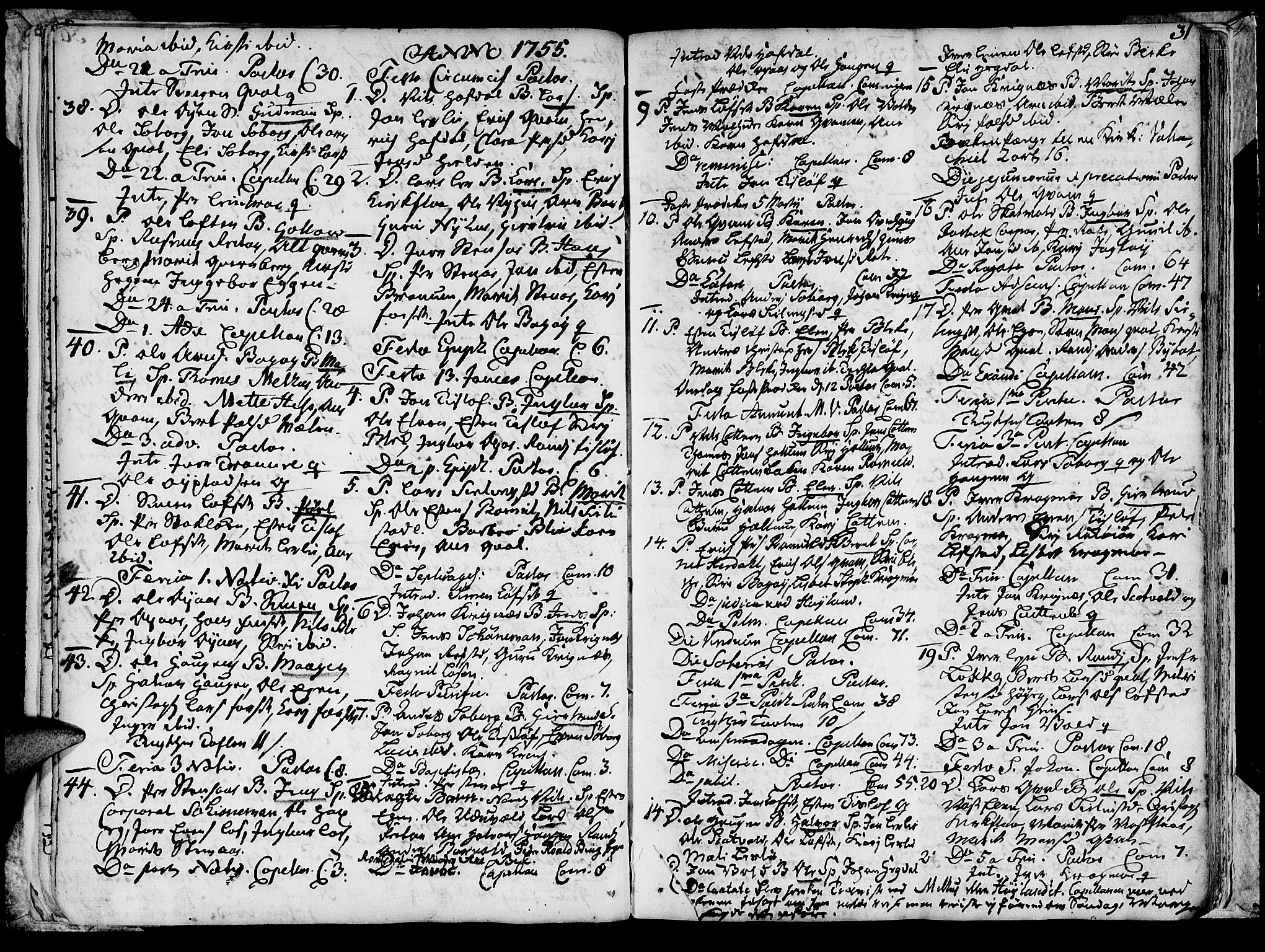 Ministerialprotokoller, klokkerbøker og fødselsregistre - Sør-Trøndelag, AV/SAT-A-1456/691/L1057: Ministerialbok nr. 691A01 /1, 1740-1767, s. 31