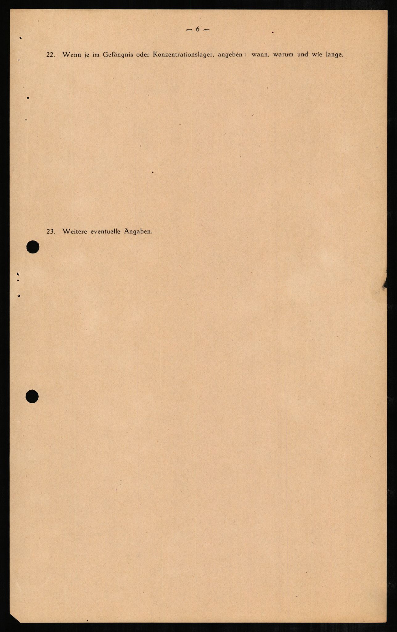 Forsvaret, Forsvarets overkommando II, AV/RA-RAFA-3915/D/Db/L0003: CI Questionaires. Tyske okkupasjonsstyrker i Norge. Tyskere., 1945-1946, s. 20