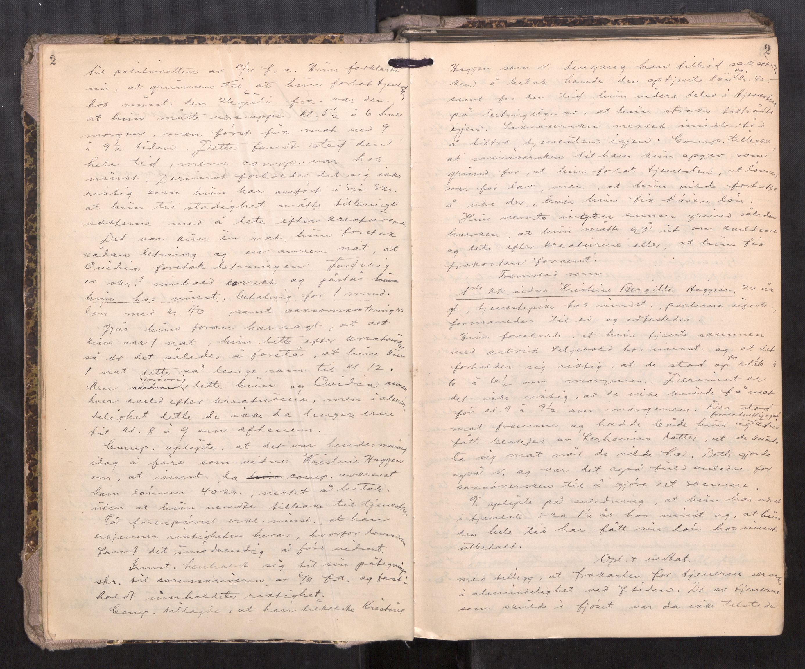 Romsdal sorenskriveri, AV/SAT-A-4149/1/1/1B/L0021: Ekstrarettsprotokoll, 1921-1933, s. 2