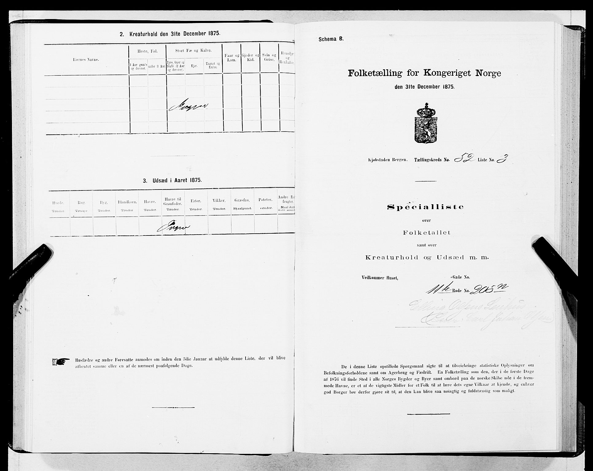 SAB, Folketelling 1875 for 1301 Bergen kjøpstad, 1875, s. 2729