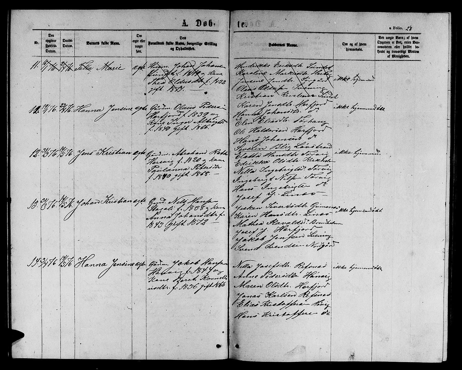 Ministerialprotokoller, klokkerbøker og fødselsregistre - Sør-Trøndelag, AV/SAT-A-1456/656/L0695: Klokkerbok nr. 656C01, 1867-1889, s. 28