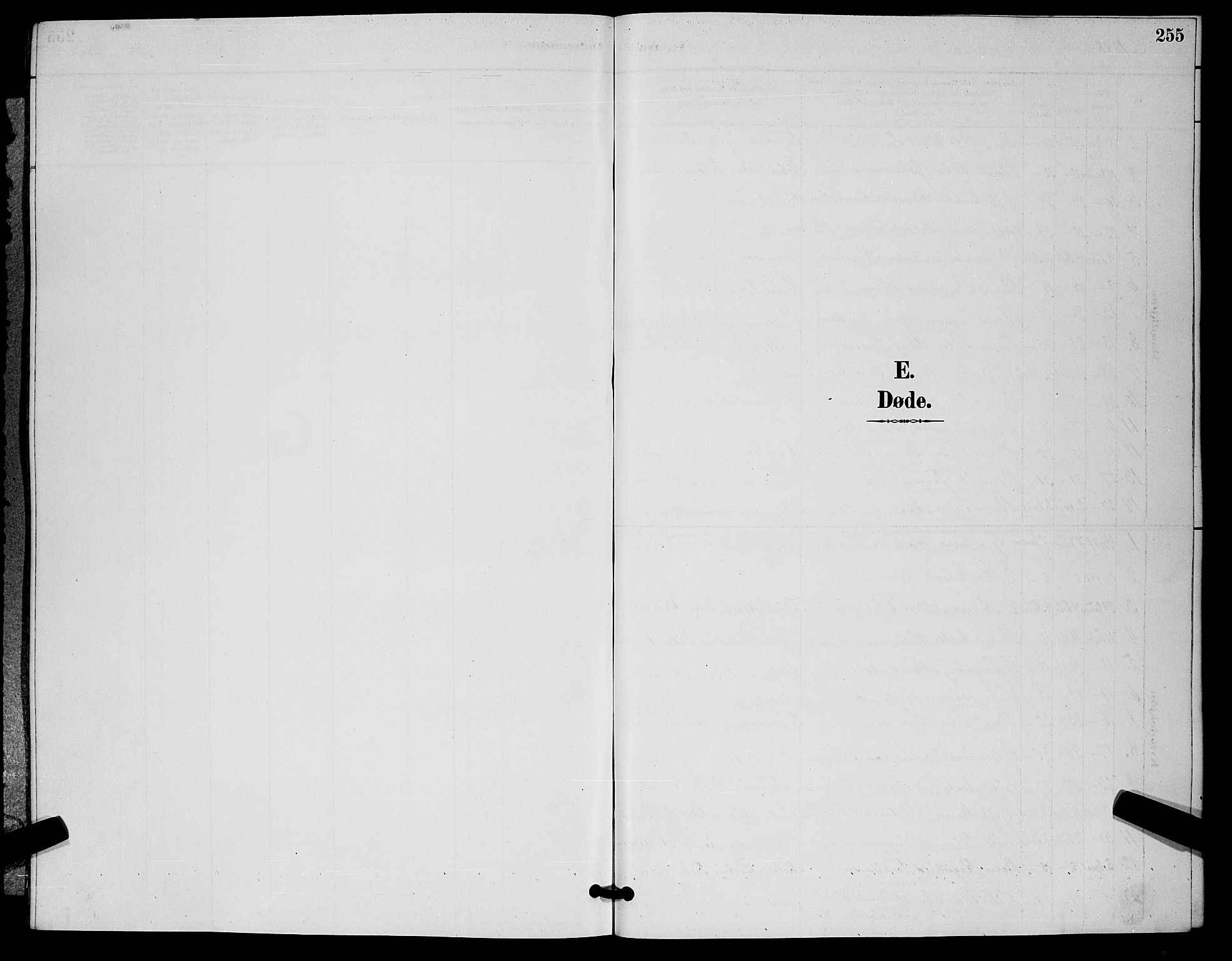 Horten kirkebøker, SAKO/A-348/G/Ga/L0005: Klokkerbok nr. 5, 1888-1895, s. 255