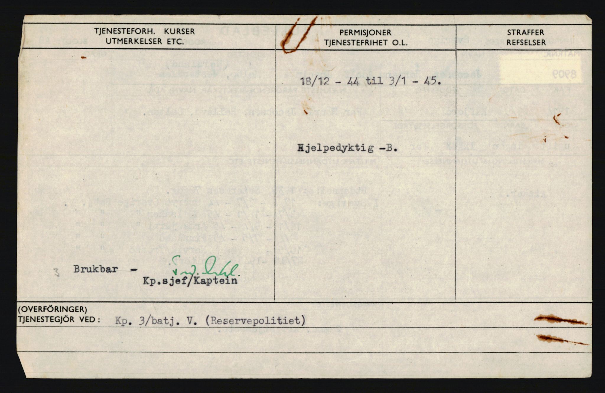 Forsvaret, Troms infanteriregiment nr. 16, AV/RA-RAFA-3146/P/Pa/L0019: Rulleblad for regimentets menige mannskaper, årsklasse 1935, 1935, s. 508