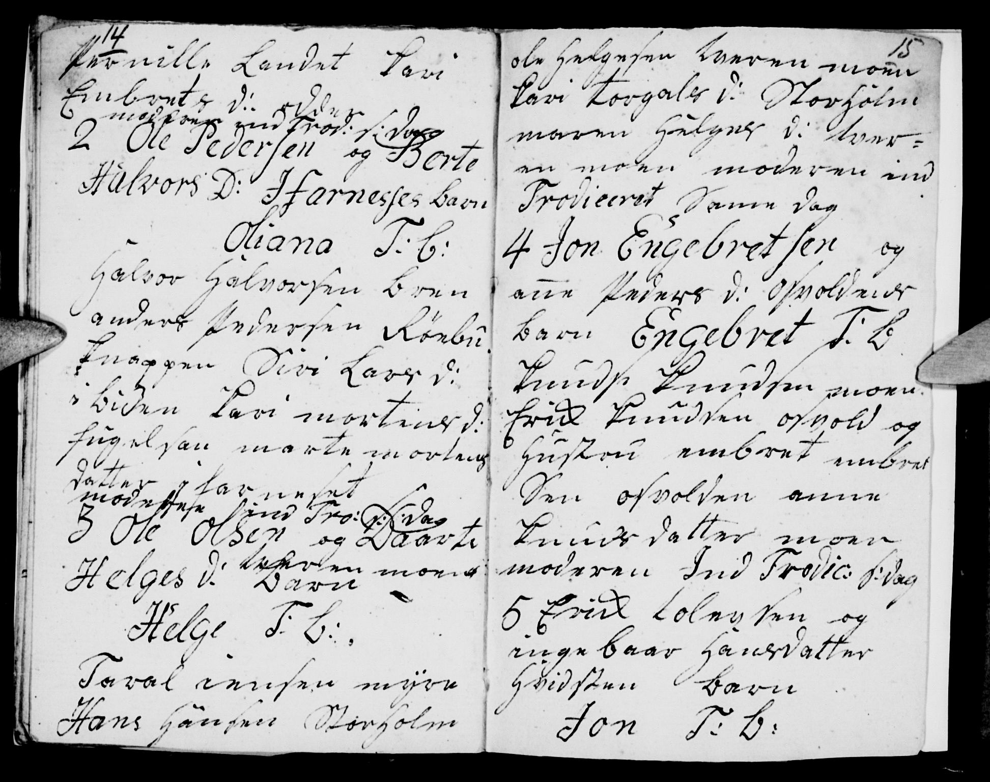 Trysil prestekontor, AV/SAH-PREST-046/H/Ha/Hab/L0002: Klokkerbok nr. 2, 1788-1790, s. 14-15