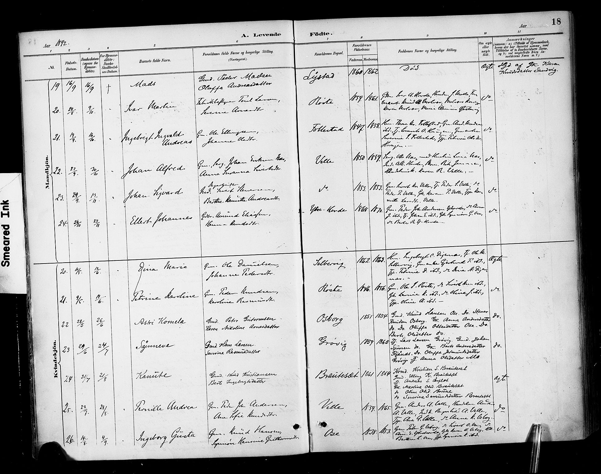 Ministerialprotokoller, klokkerbøker og fødselsregistre - Møre og Romsdal, AV/SAT-A-1454/513/L0177: Ministerialbok nr. 513A04, 1890-1906, s. 18