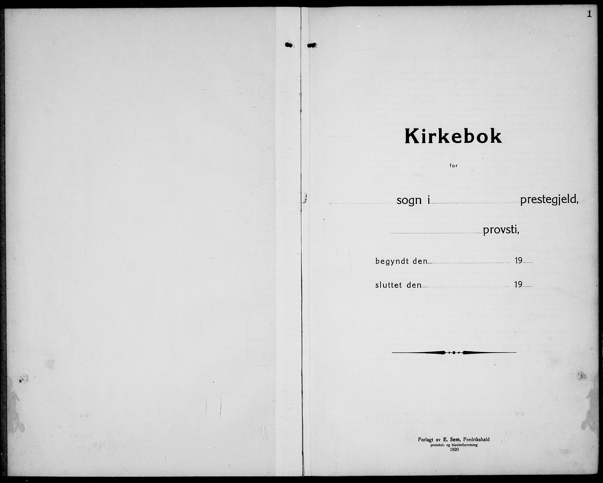 Tjøme kirkebøker, SAKO/A-328/G/Ga/L0003: Klokkerbok nr. 3, 1921-1935, s. 1