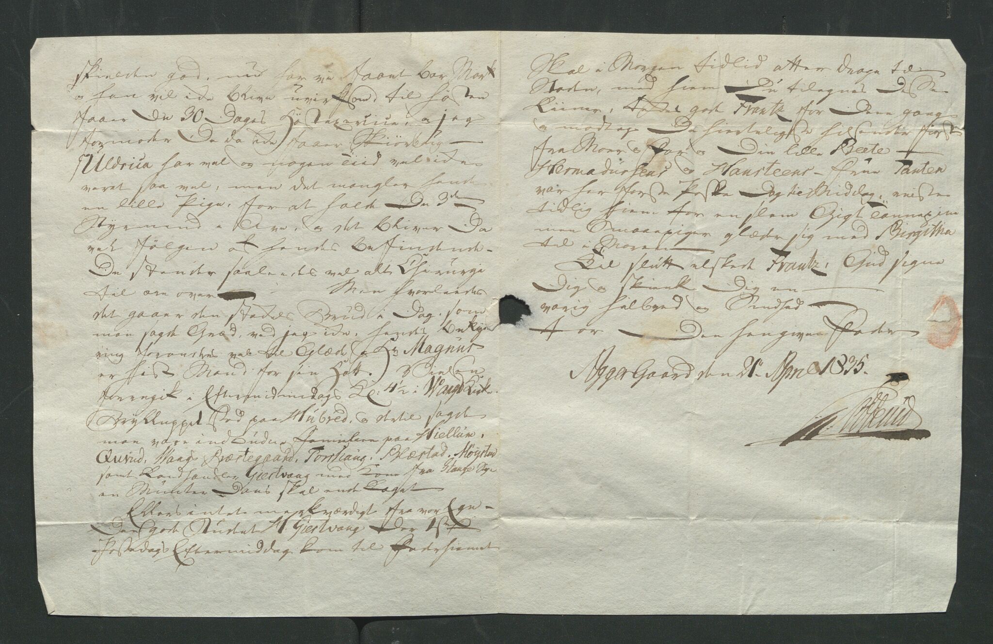Åker i Vang, Hedmark, og familien Todderud, AV/SAH-ARK-010/J/Jc/L0004: Korrespondanse, 1796-1844, s. 148