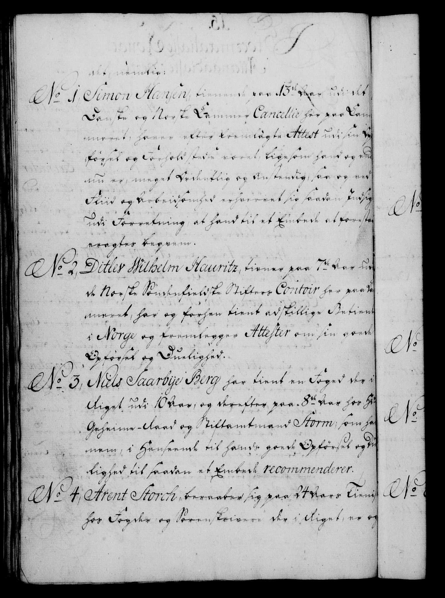 Rentekammeret, Kammerkanselliet, AV/RA-EA-3111/G/Gf/Gfa/L0051: Norsk relasjons- og resolusjonsprotokoll (merket RK 52.51), 1769, s. 96