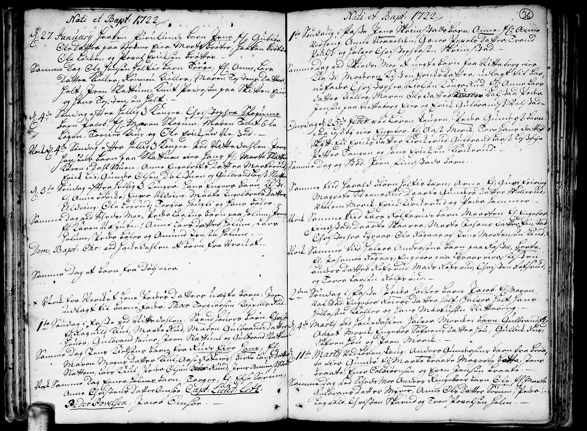 Skedsmo prestekontor Kirkebøker, AV/SAO-A-10033a/F/Fa/L0002: Ministerialbok nr. I 2, 1715-1727, s. 36