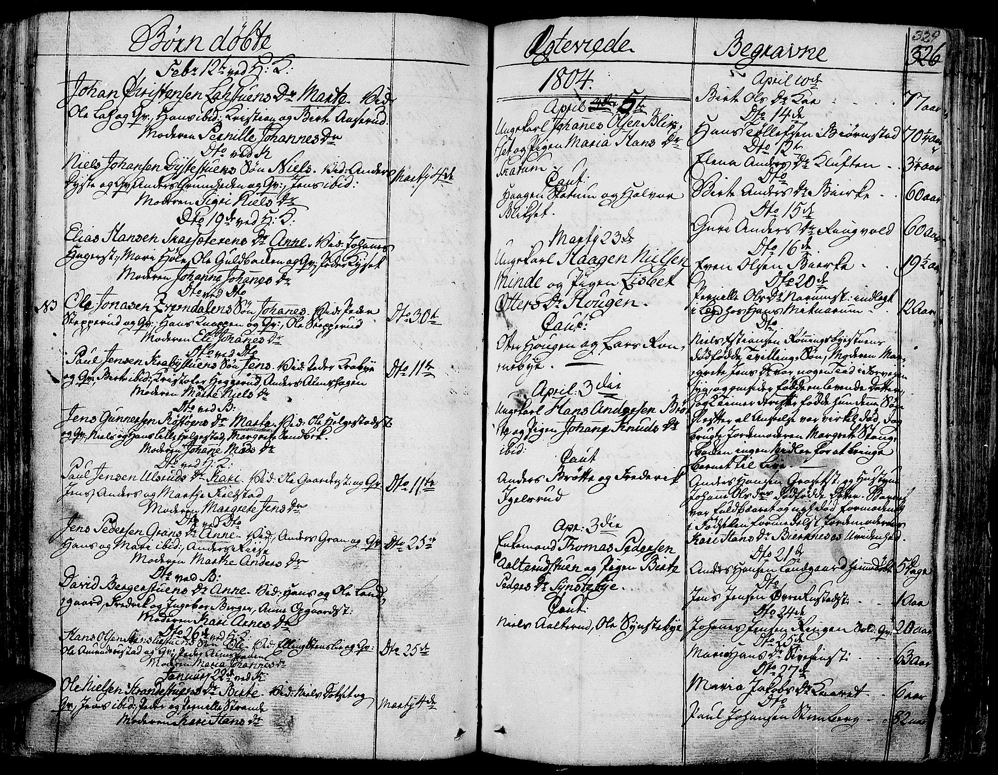 Toten prestekontor, AV/SAH-PREST-102/H/Ha/Haa/L0007: Ministerialbok nr. 7, 1794-1809, s. 329