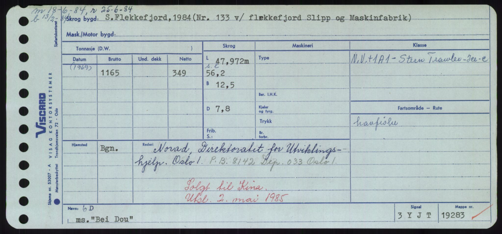 Sjøfartsdirektoratet med forløpere, Skipsmålingen, RA/S-1627/H/Hd/L0003: Fartøy, B-Bev, s. 465