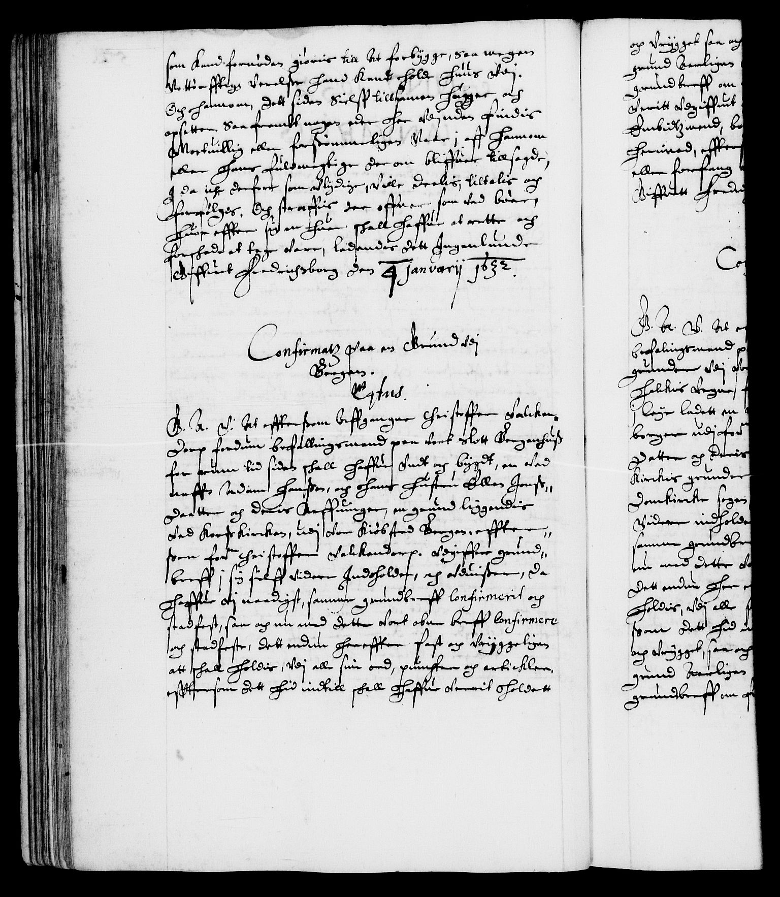 Danske Kanselli 1572-1799, RA/EA-3023/F/Fc/Fca/Fcaa/L0005: Norske registre (mikrofilm), 1631-1636, s. 52b
